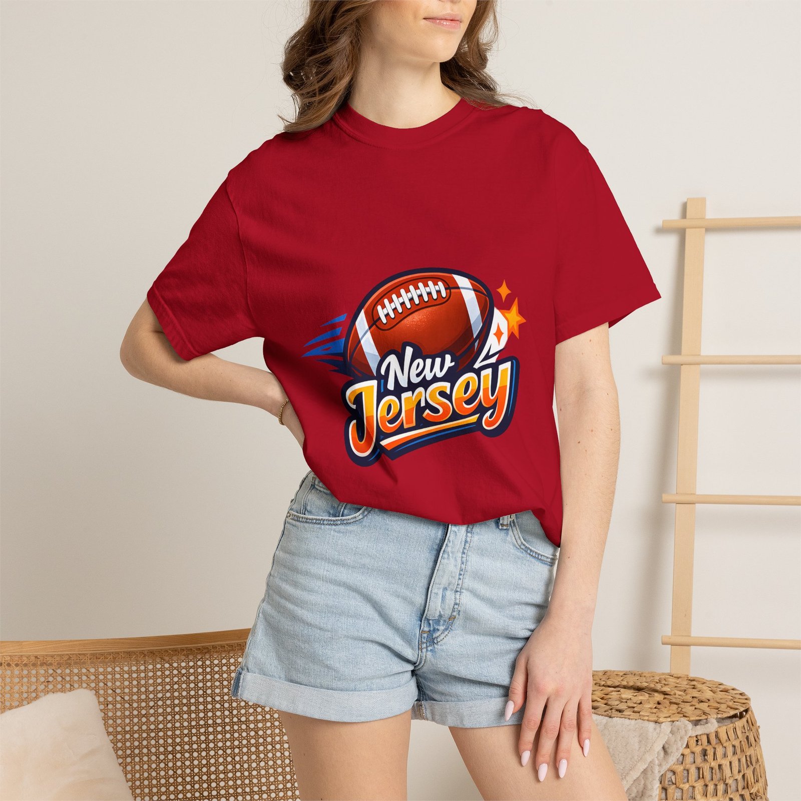 New Jersey Football T-Shirt — Vintage Football Graphic Tee - Image 60