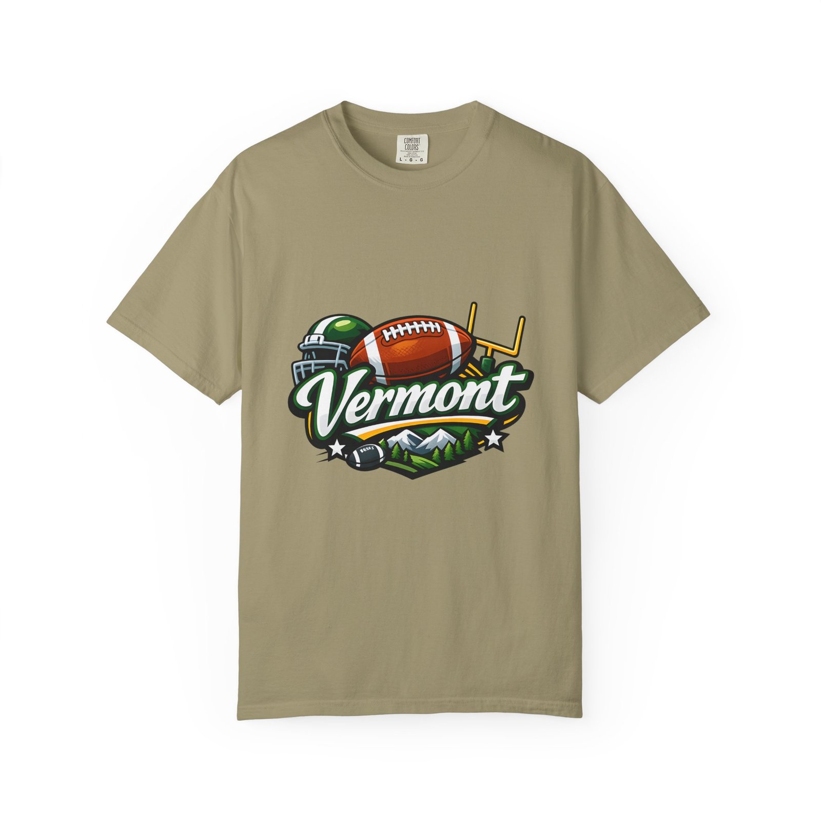 Vermont Football State T-Shirt — Retro Helmet & Goalpost Design - Image 21