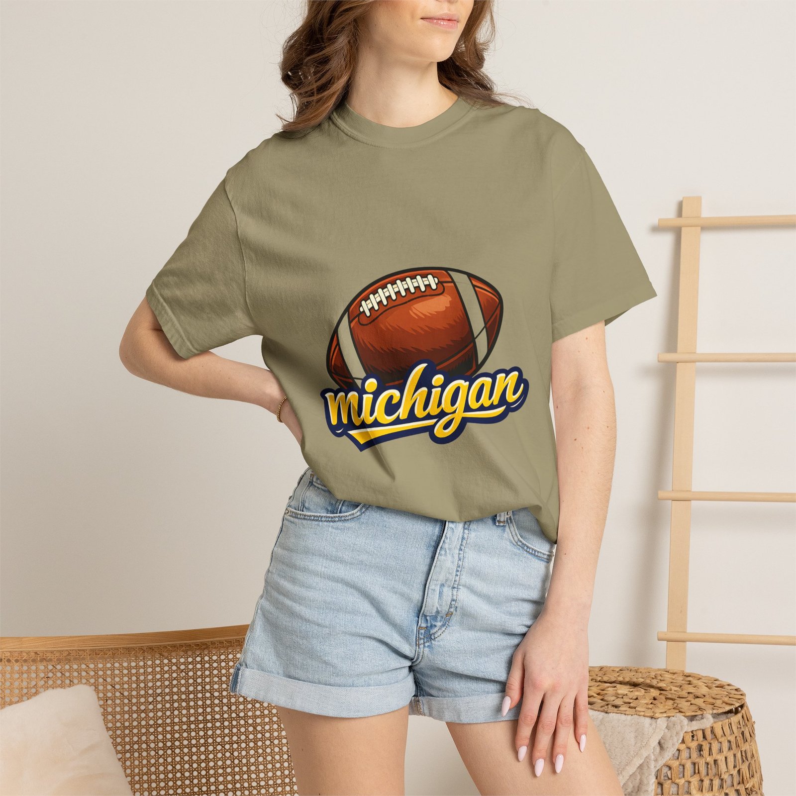 Michigan Football T-Shirt — Vintage Script Logo Tee - Image 24