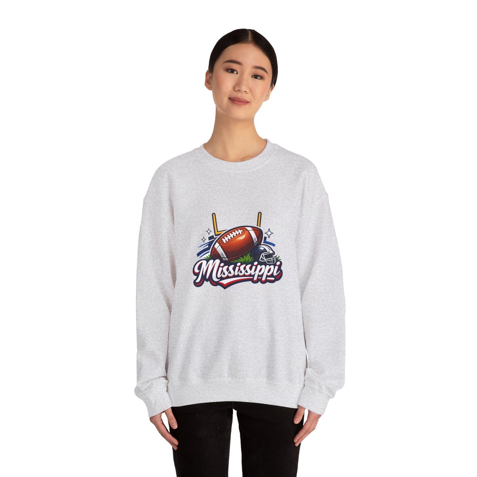 Mississippi Football Crewneck Sweatshirt - Image 8