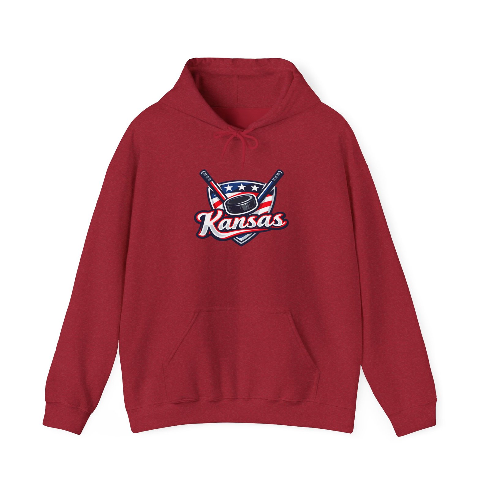 Kansas Baseball Hoodie – Retro Bat & Cap Logo Pullover - Image 33