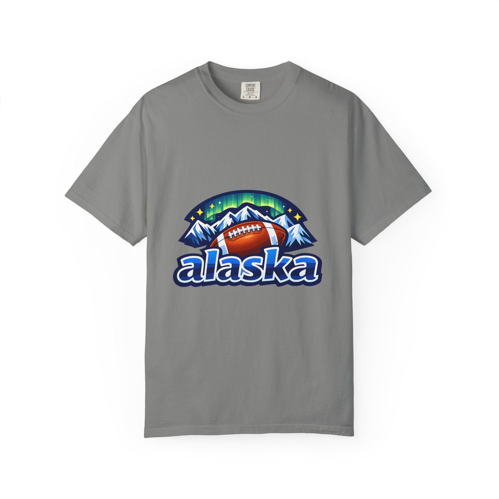 Alaska Football Bear Mountains T‑Shirt - Image 36