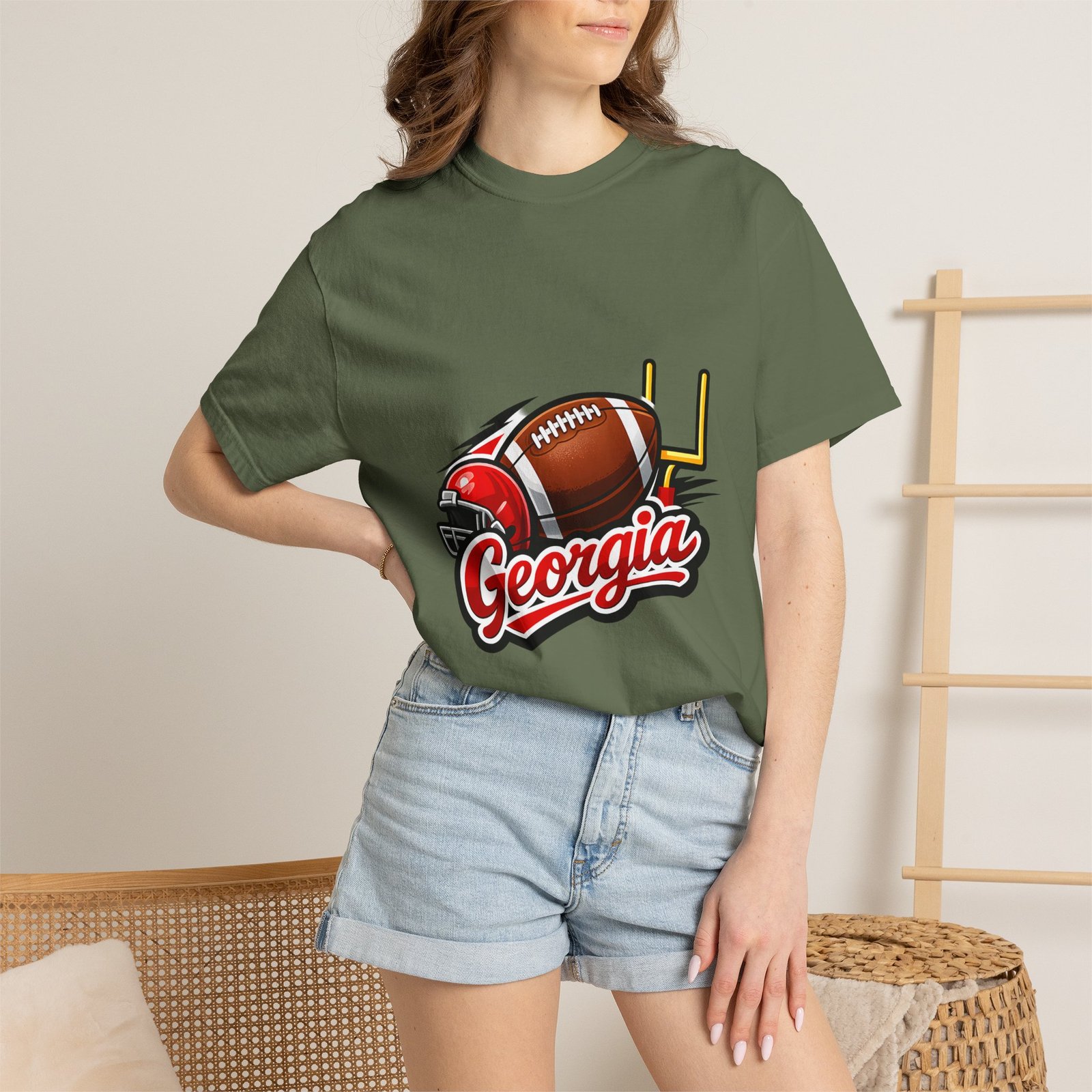 Georgia Football Helmet T-Shirt - Image 40
