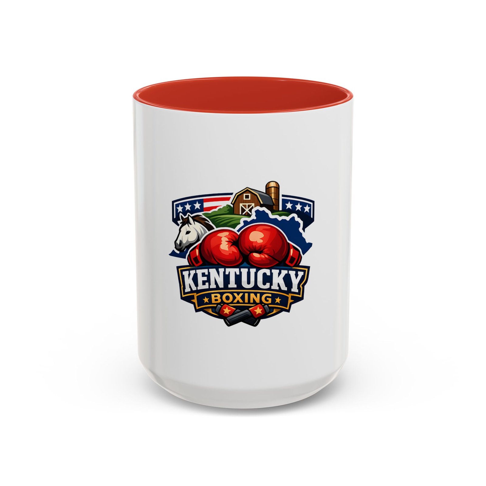 Kentucky Boxing Coffee Mug — State Pride Boxing Logo Accent Mug (11/15 oz) - Image 29