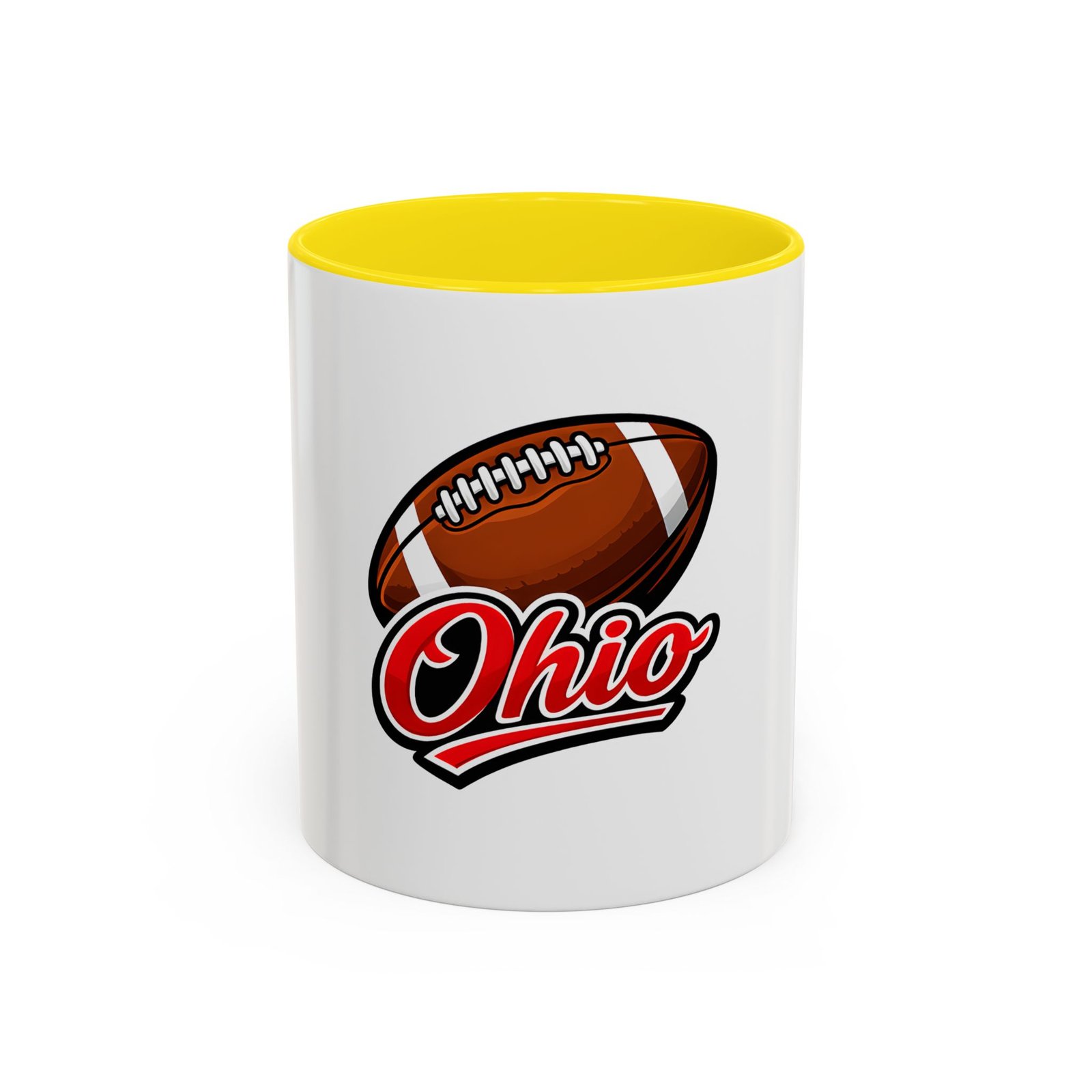 Ohio Football Accent Coffee Mug – 11/15oz Team Spirit Mug - Image 45