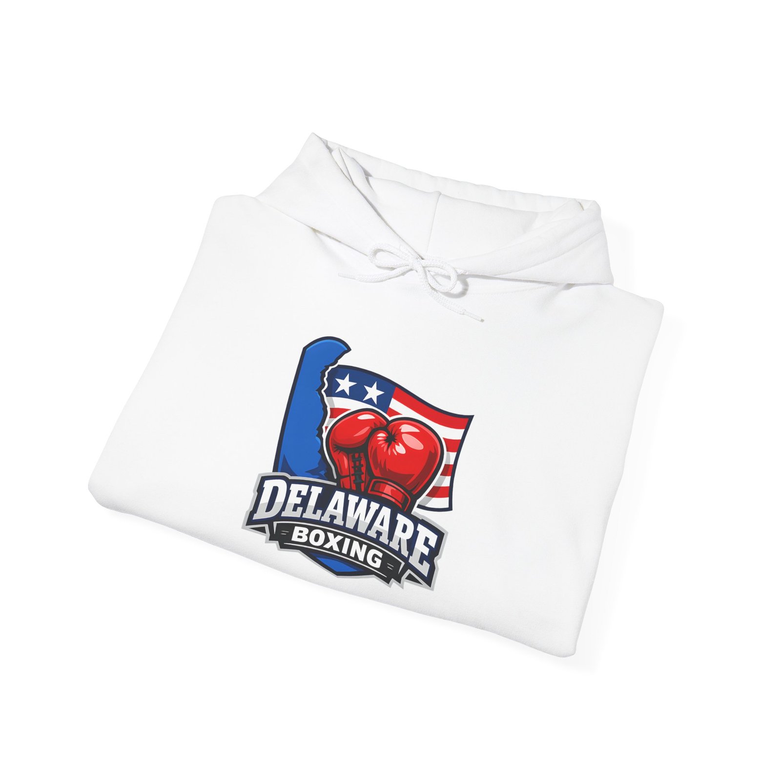 Delaware Boxing Hoodie – American Flag & Gloves Gym Sweatshirt - Image 4