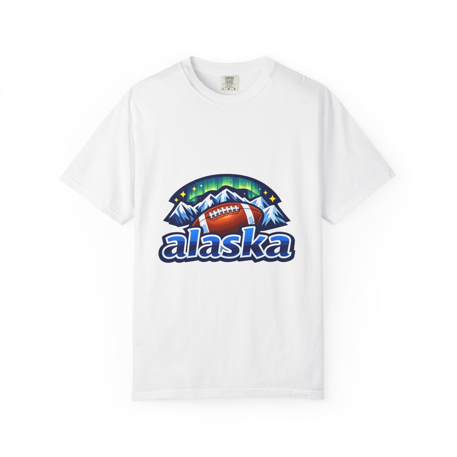 Alaska Football Bear Mountains T‑Shirt - Image 26