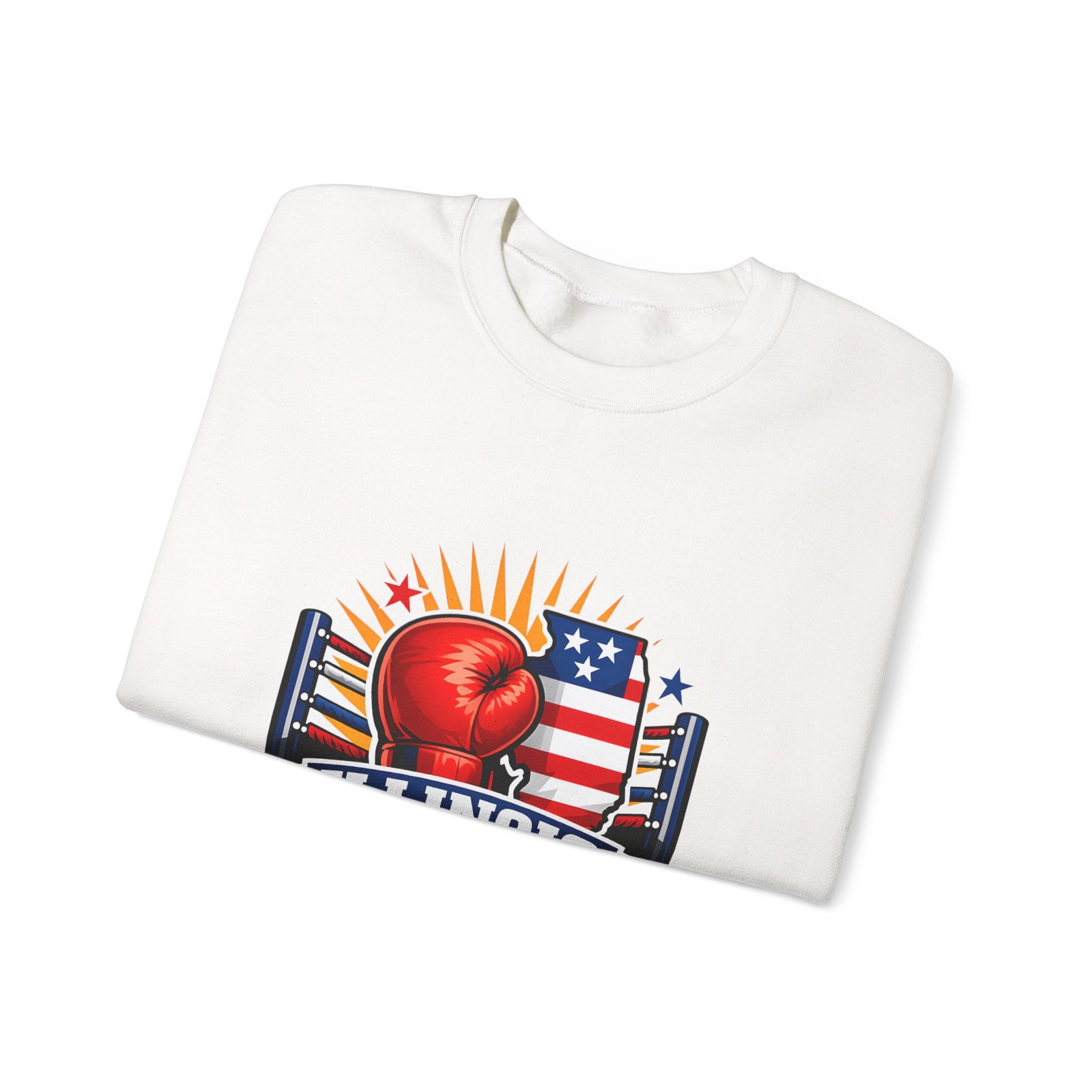 Illinois Boxing Crewneck Sweatshirt - Image 3