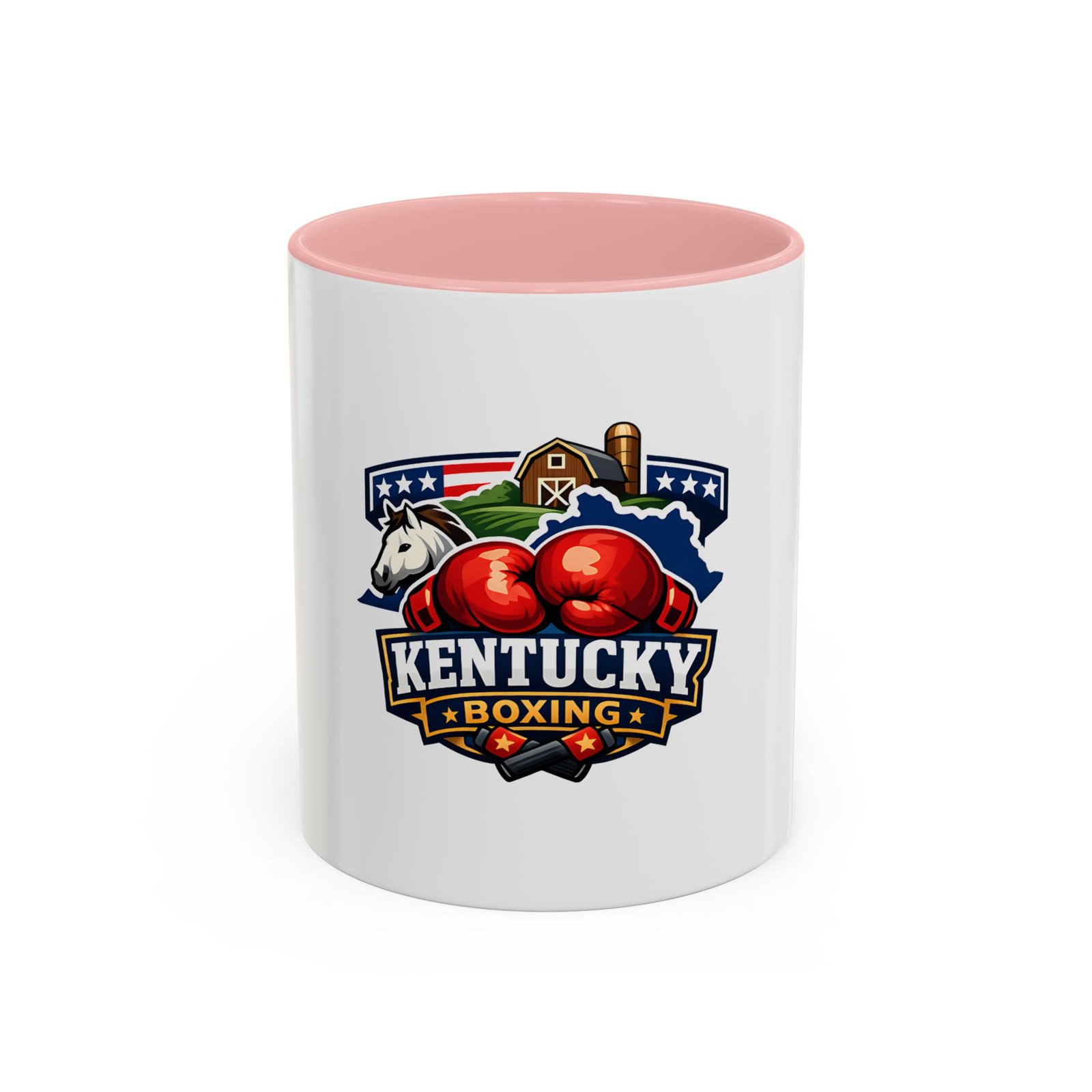 Kentucky Boxing Coffee Mug — State Pride Boxing Logo Accent Mug (11/15 oz) - Image 9