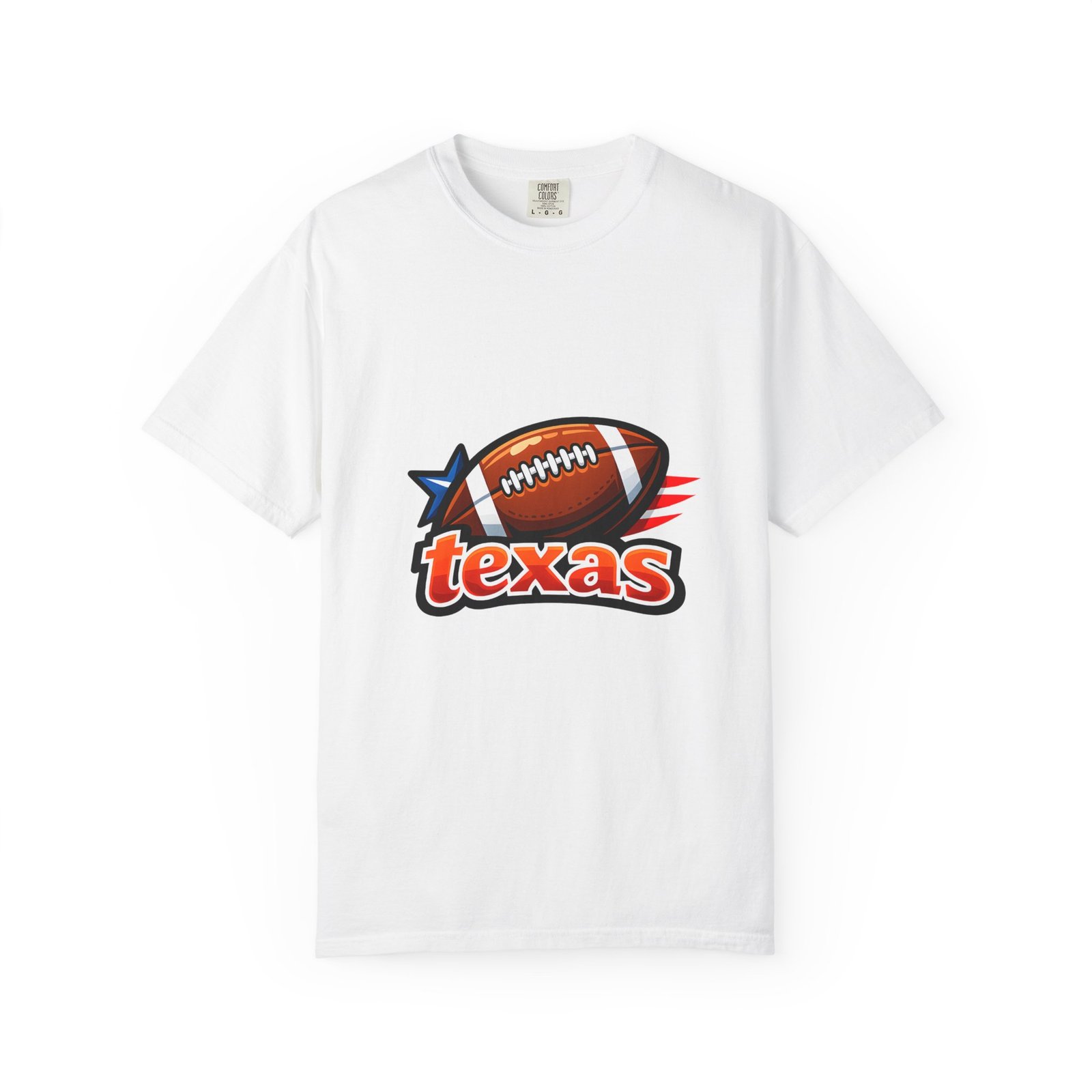 Texas Football T-Shirt — Retro Football & Lone Star Logo - Image 26