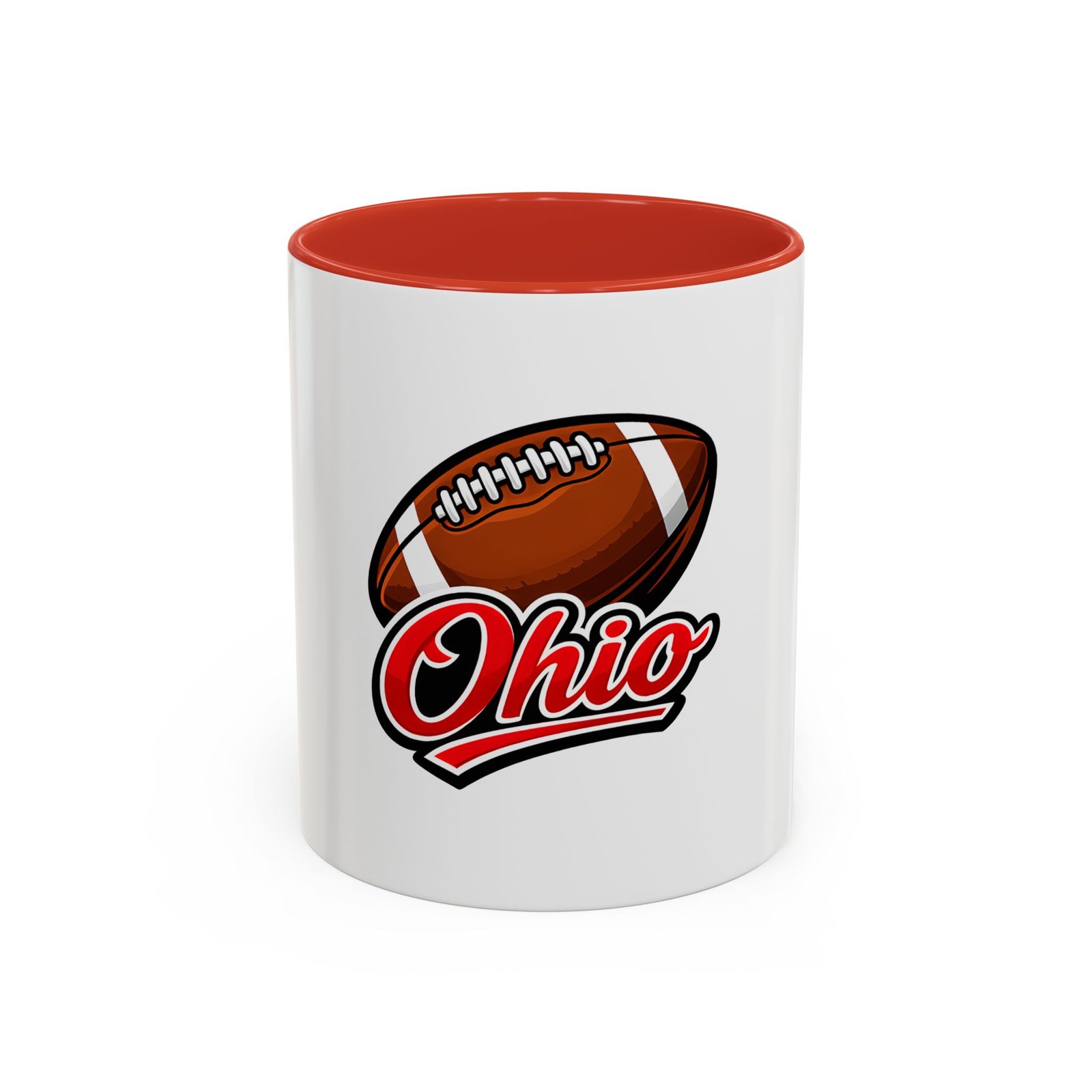 Ohio Football Accent Coffee Mug – 11/15oz Team Spirit Mug - Image 13