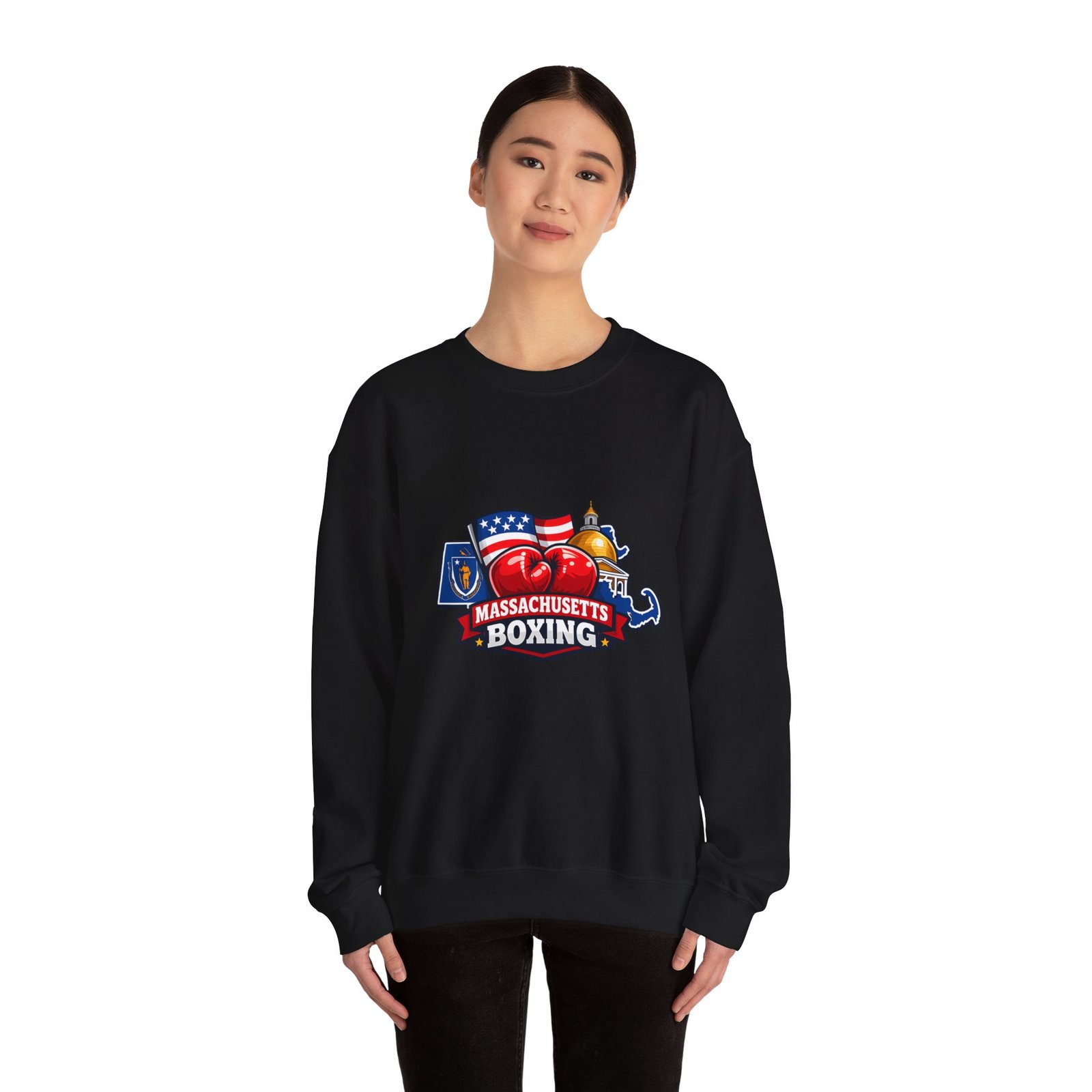 Massachusetts Boxing Crewneck Sweatshirt - Image 20