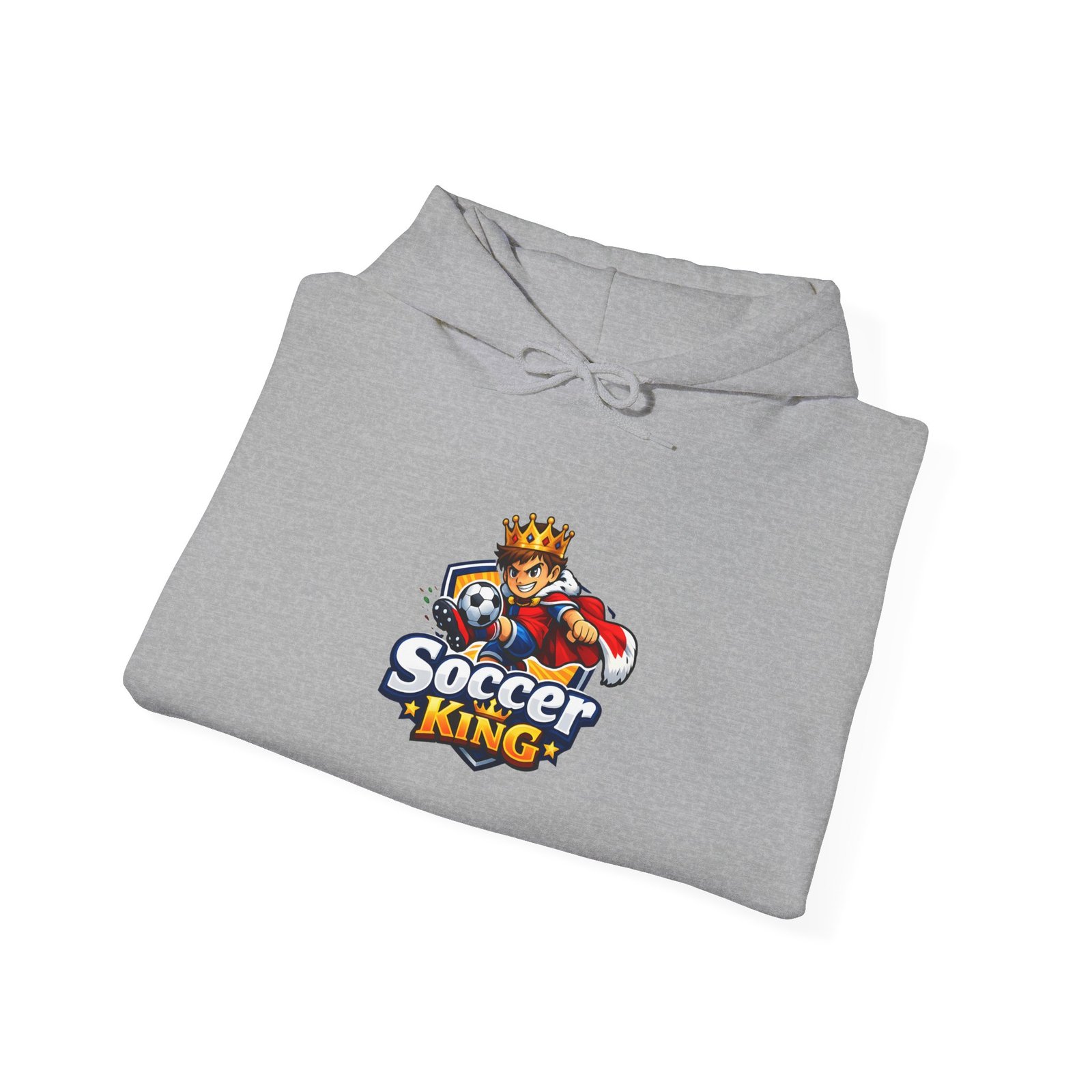 Soccer King Hoodie — Graphic Youth Soccer Crown Logo Pullover - Image 24
