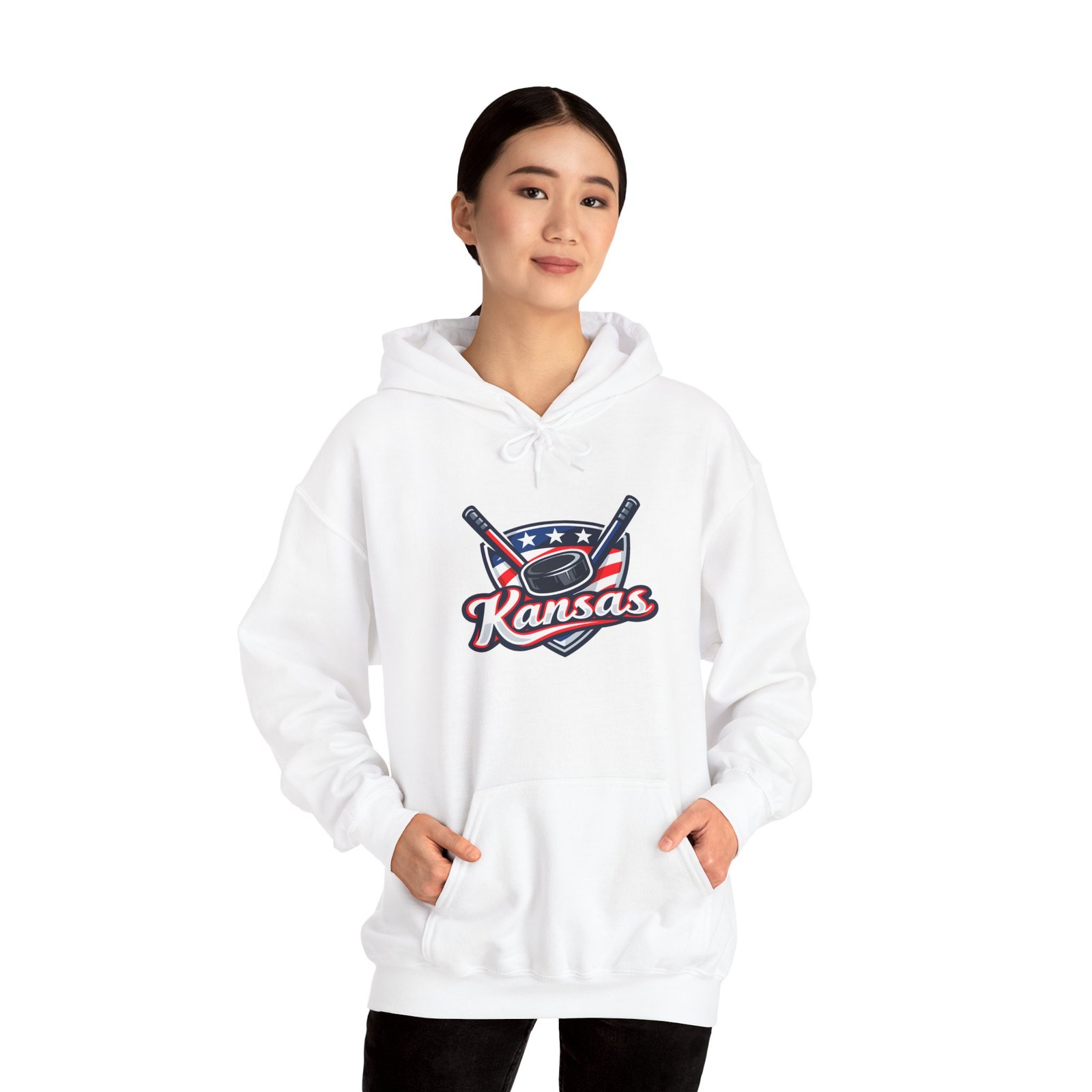 Kansas Baseball Hoodie – Retro Bat & Cap Logo Pullover - Image 16