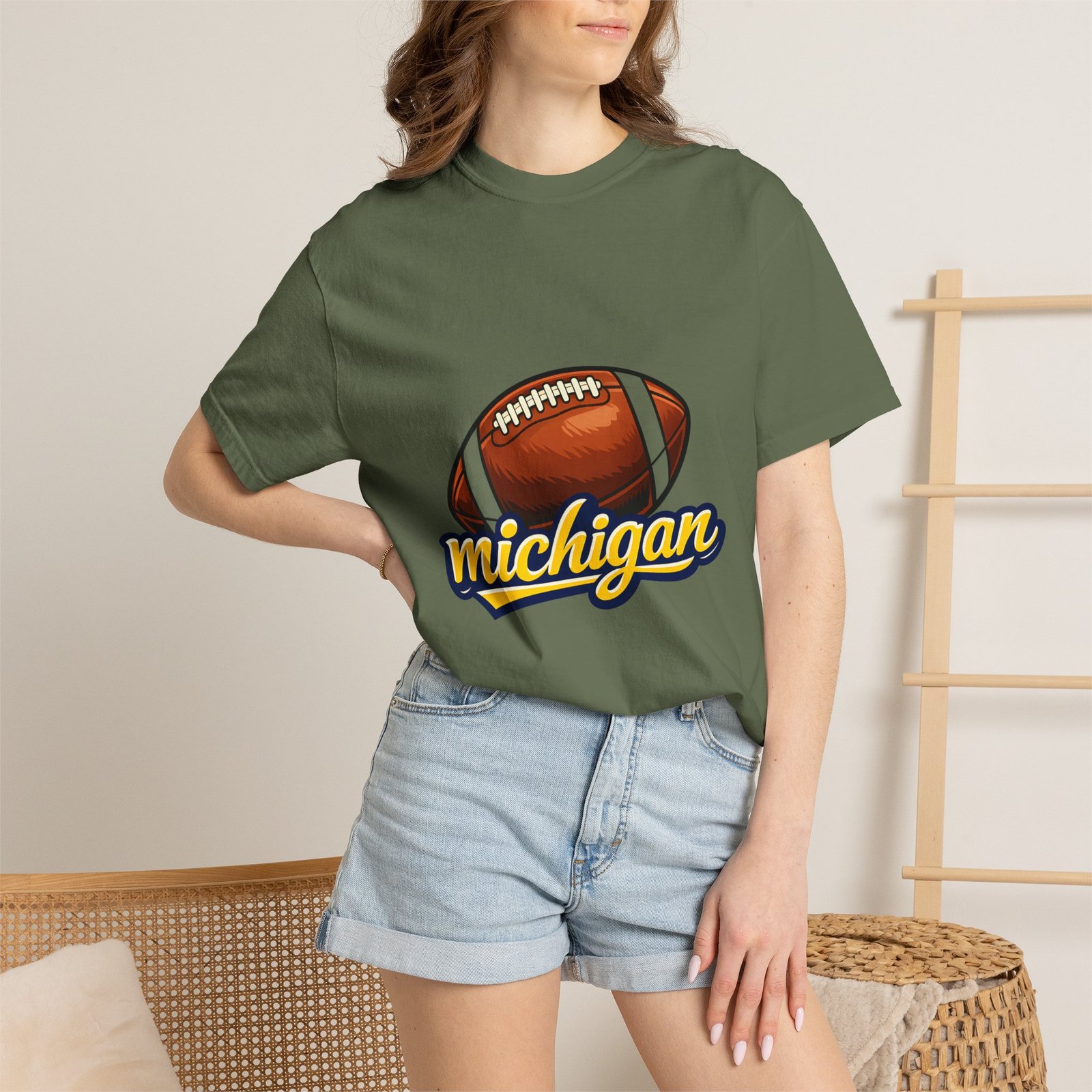 Michigan Football T-Shirt — Vintage Script Logo Tee - Image 40