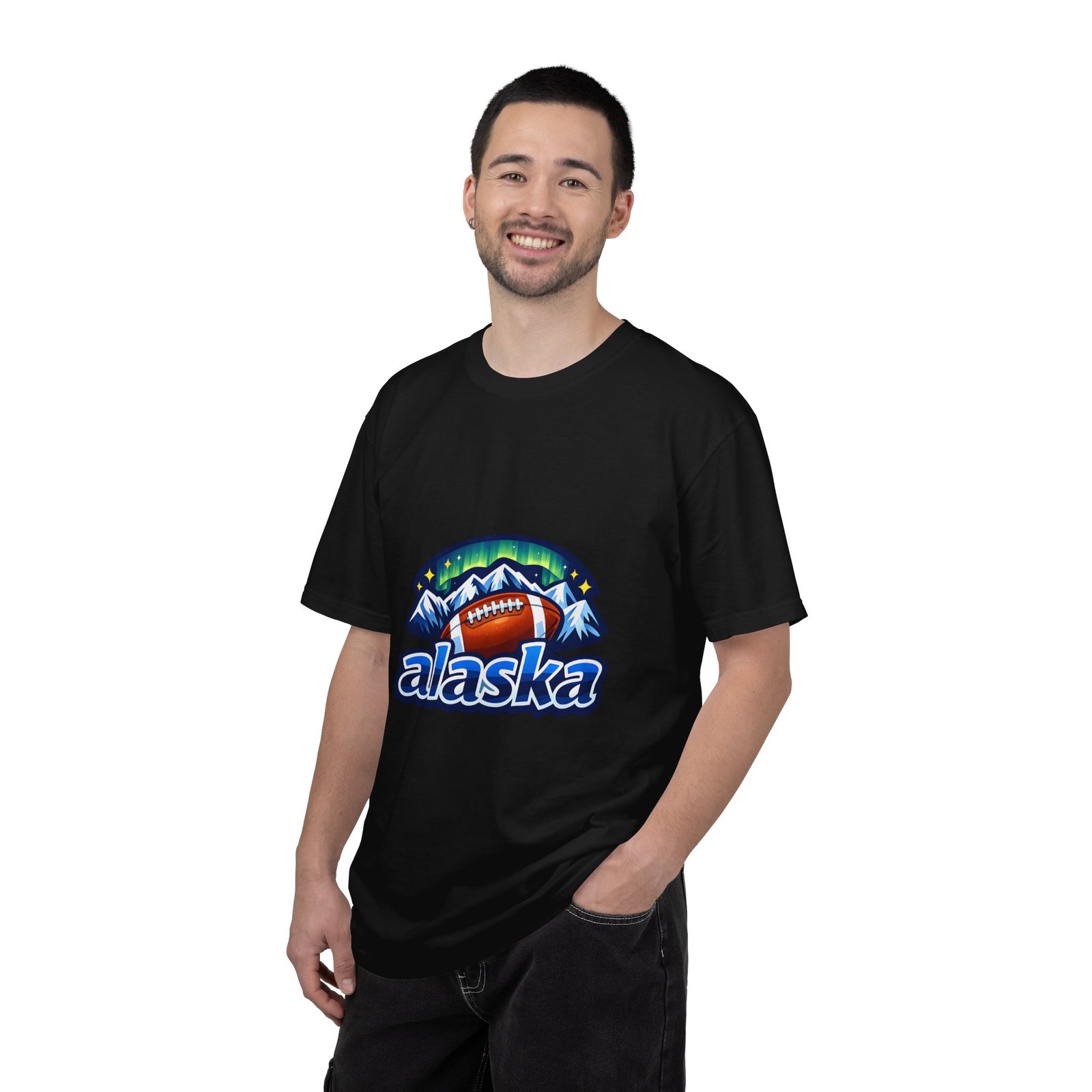 Alaska Football Bear Mountains T‑Shirt - Image 45