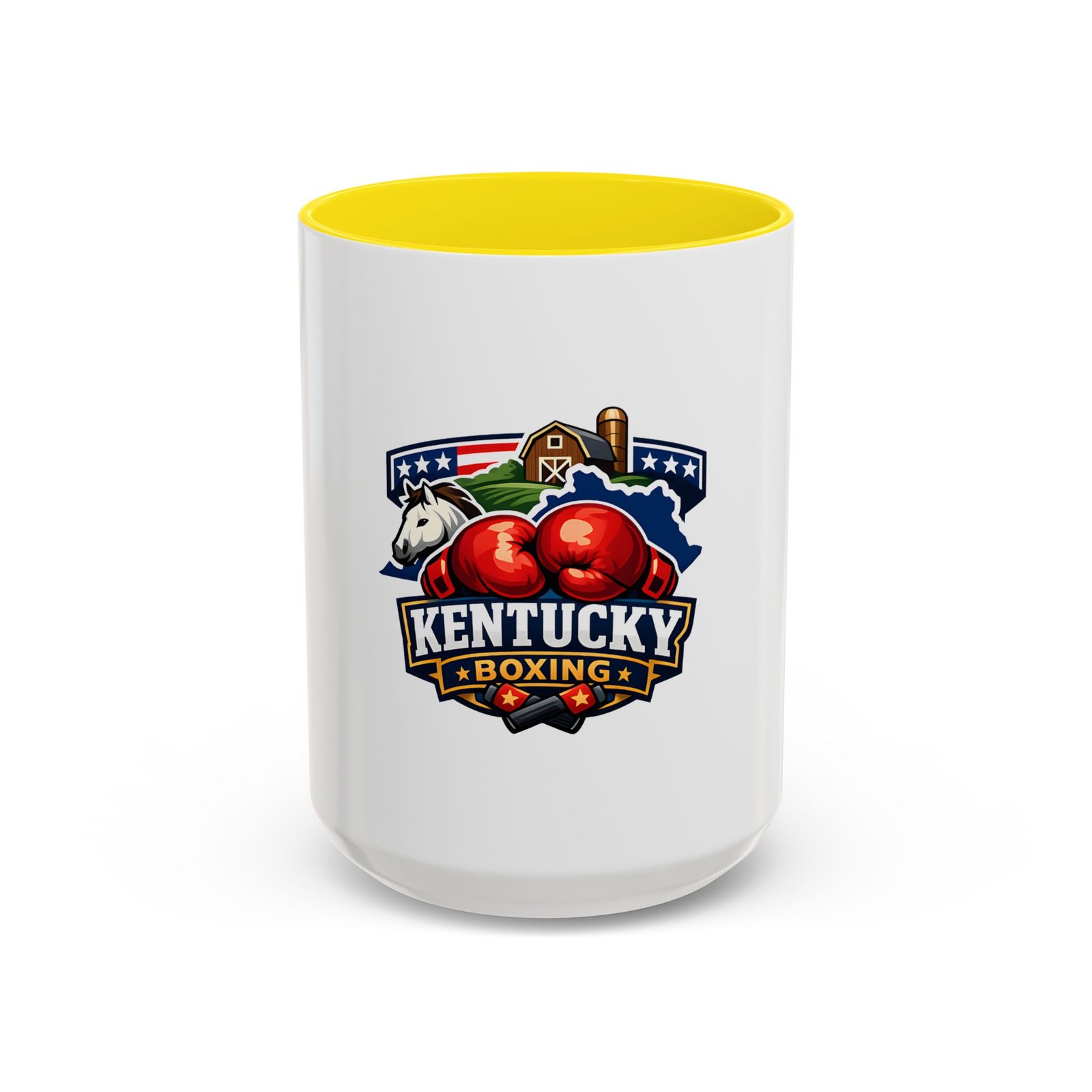 Kentucky Boxing Coffee Mug — State Pride Boxing Logo Accent Mug (11/15 oz) - Image 53