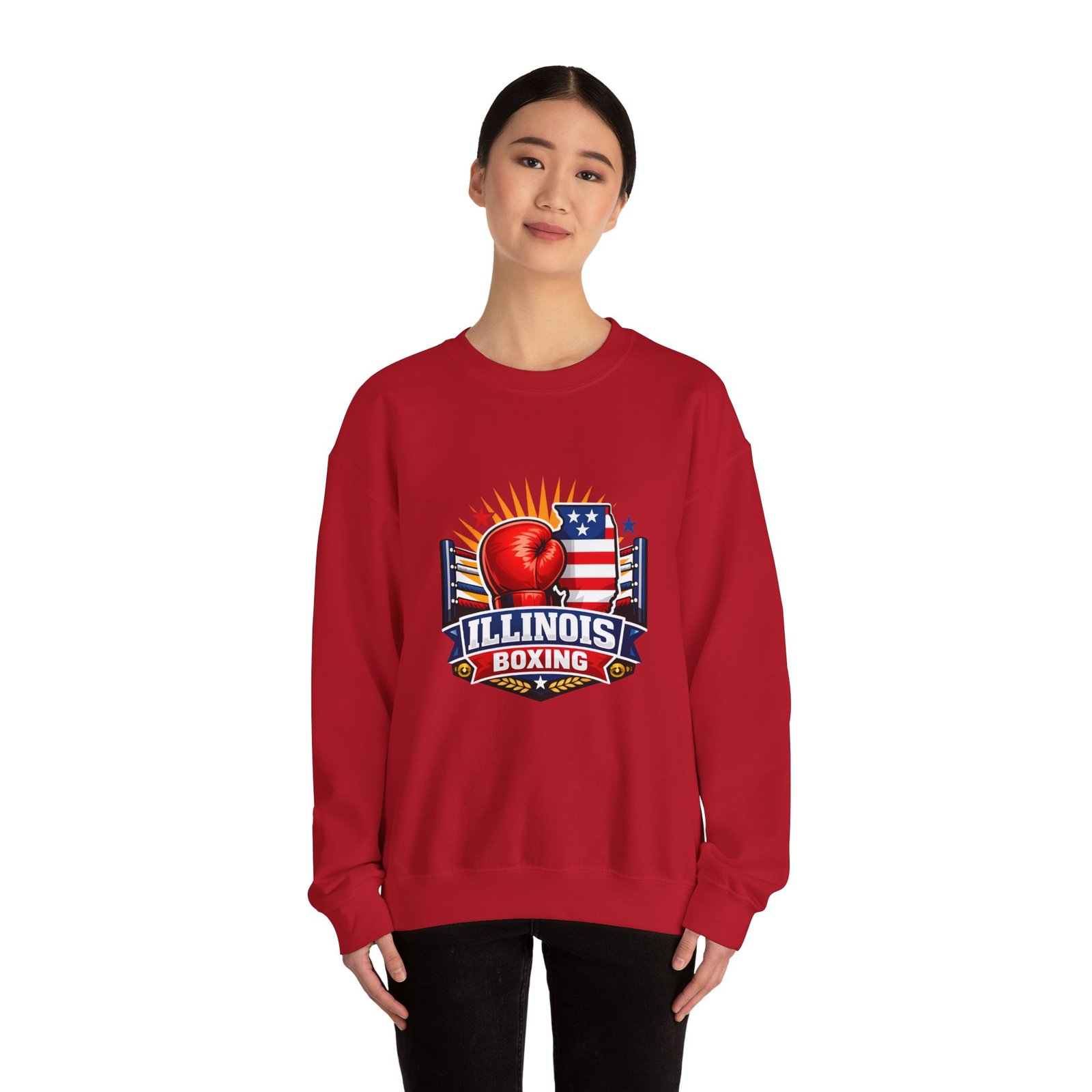 Illinois Boxing Crewneck Sweatshirt - Image 56