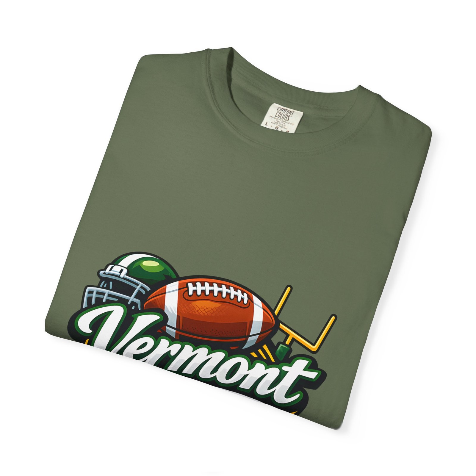 Vermont Football State T-Shirt — Retro Helmet & Goalpost Design - Image 39