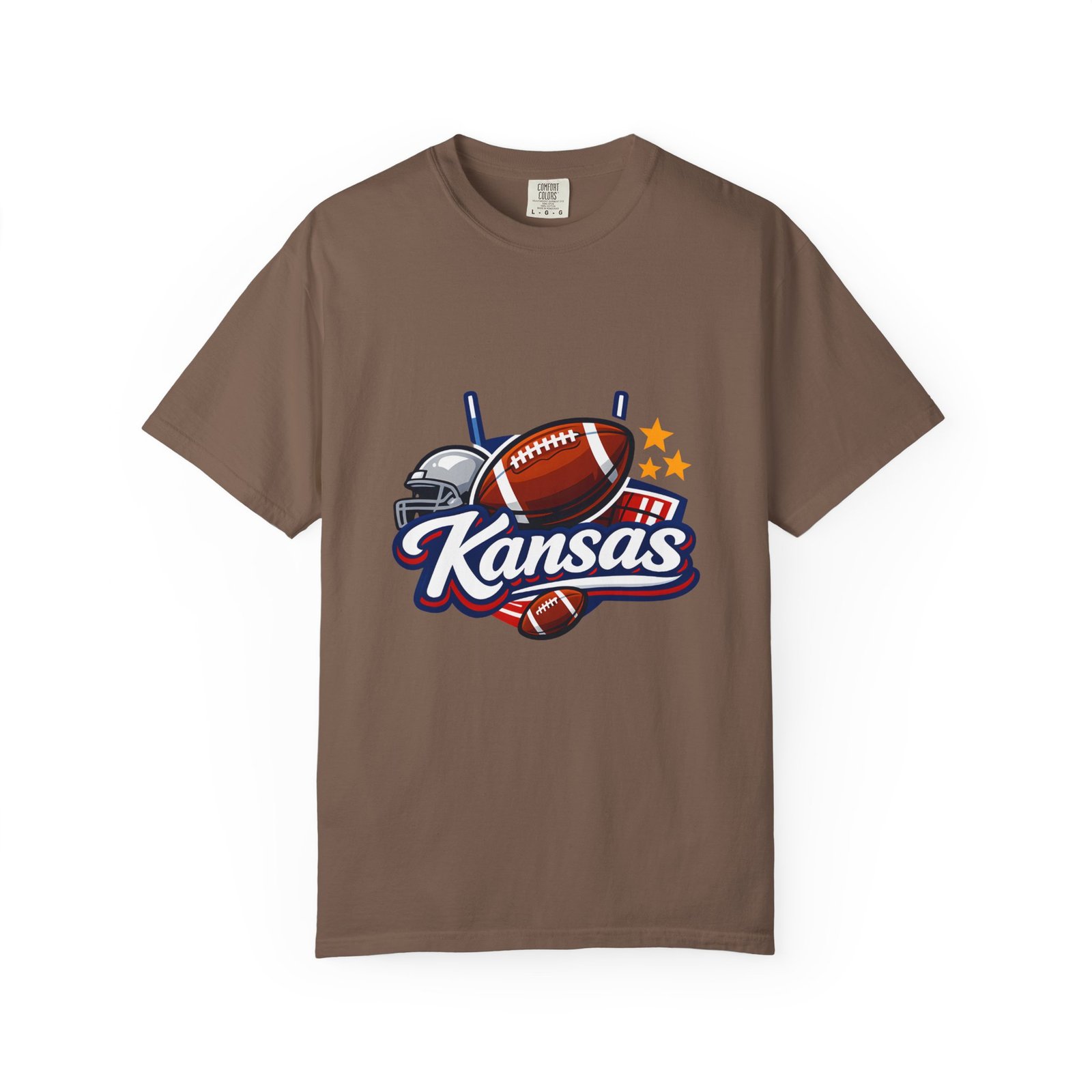 Kansas Football T-Shirt — Retro Helmet & Ball State Pride Tee - Image 25