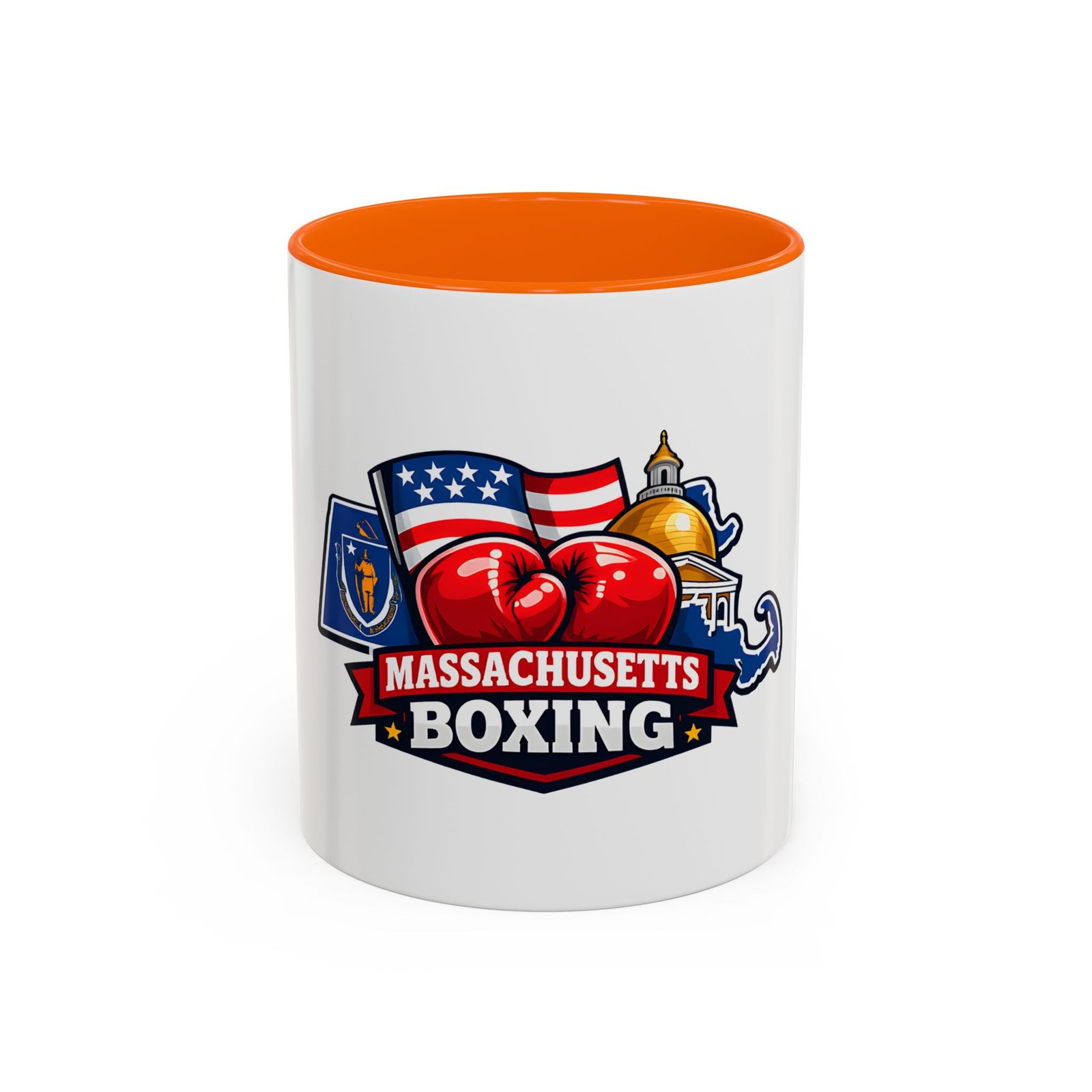 Massachusetts Boxing Accent Coffee Mug — State Pride Boxing Logo (11/15oz) - Image 41