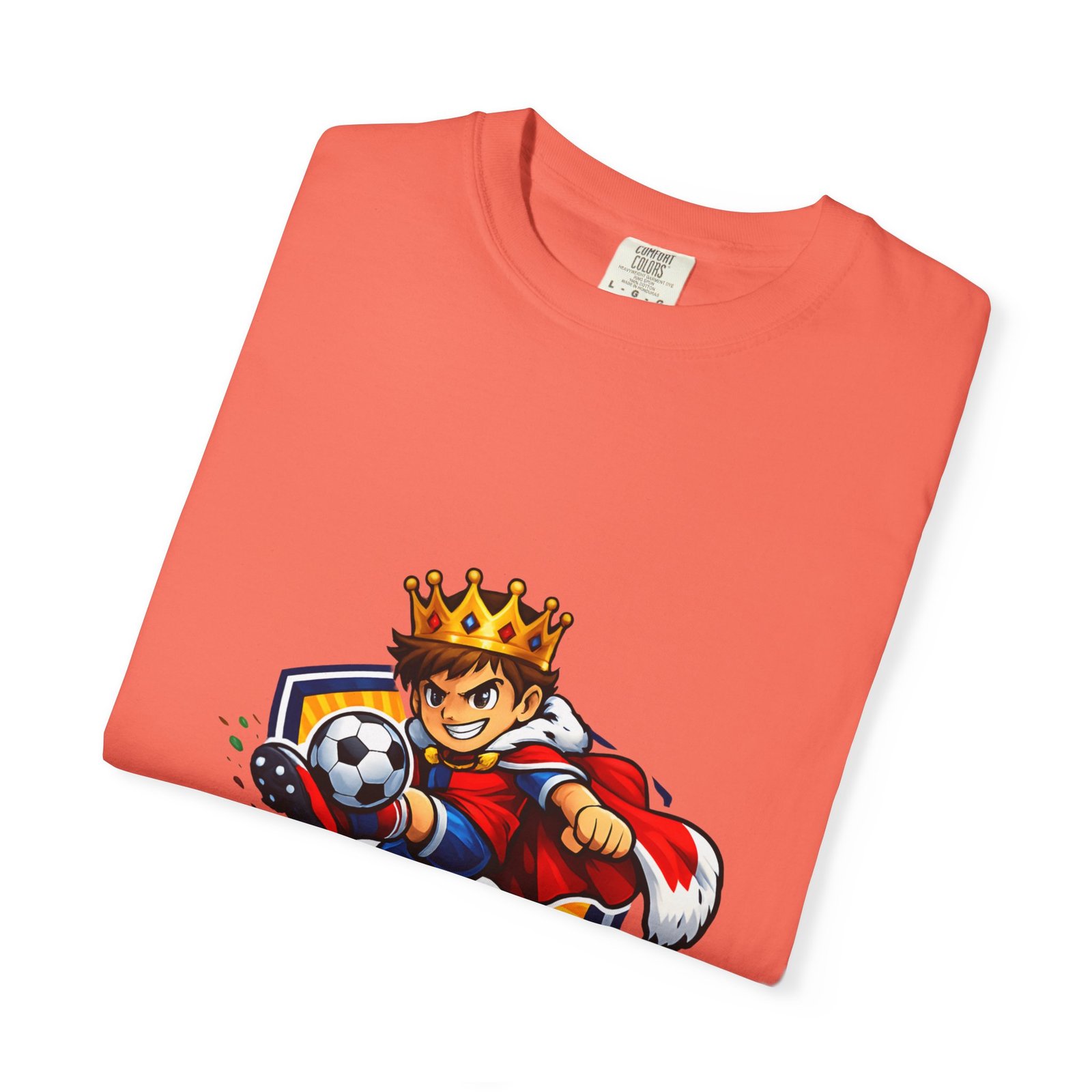 Soccer King T-Shirt — Kids' Youth Soccer Crown Graphic Tee - Image 11