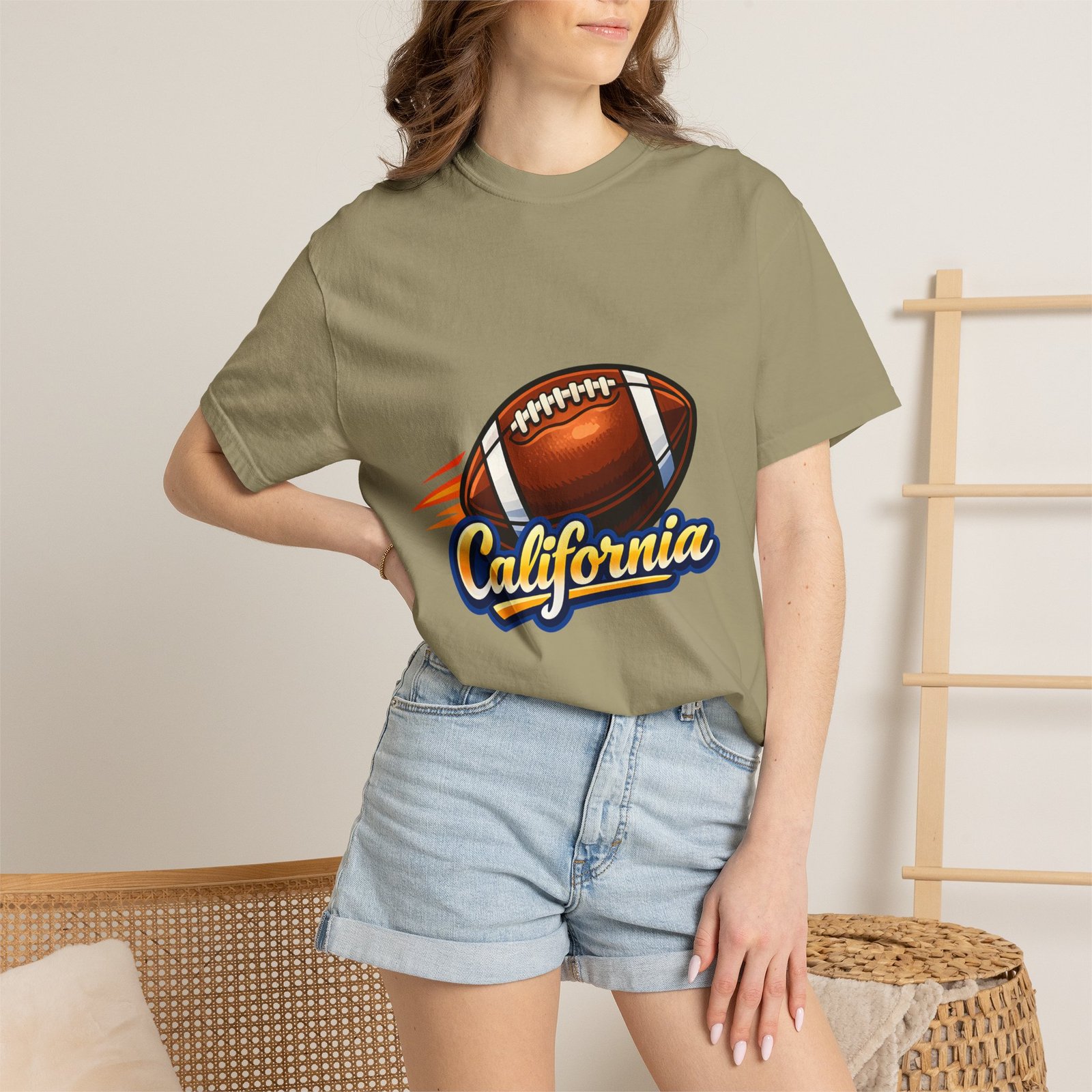 California Football T-Shirt — Vintage Style Gridiron Tee - Image 24