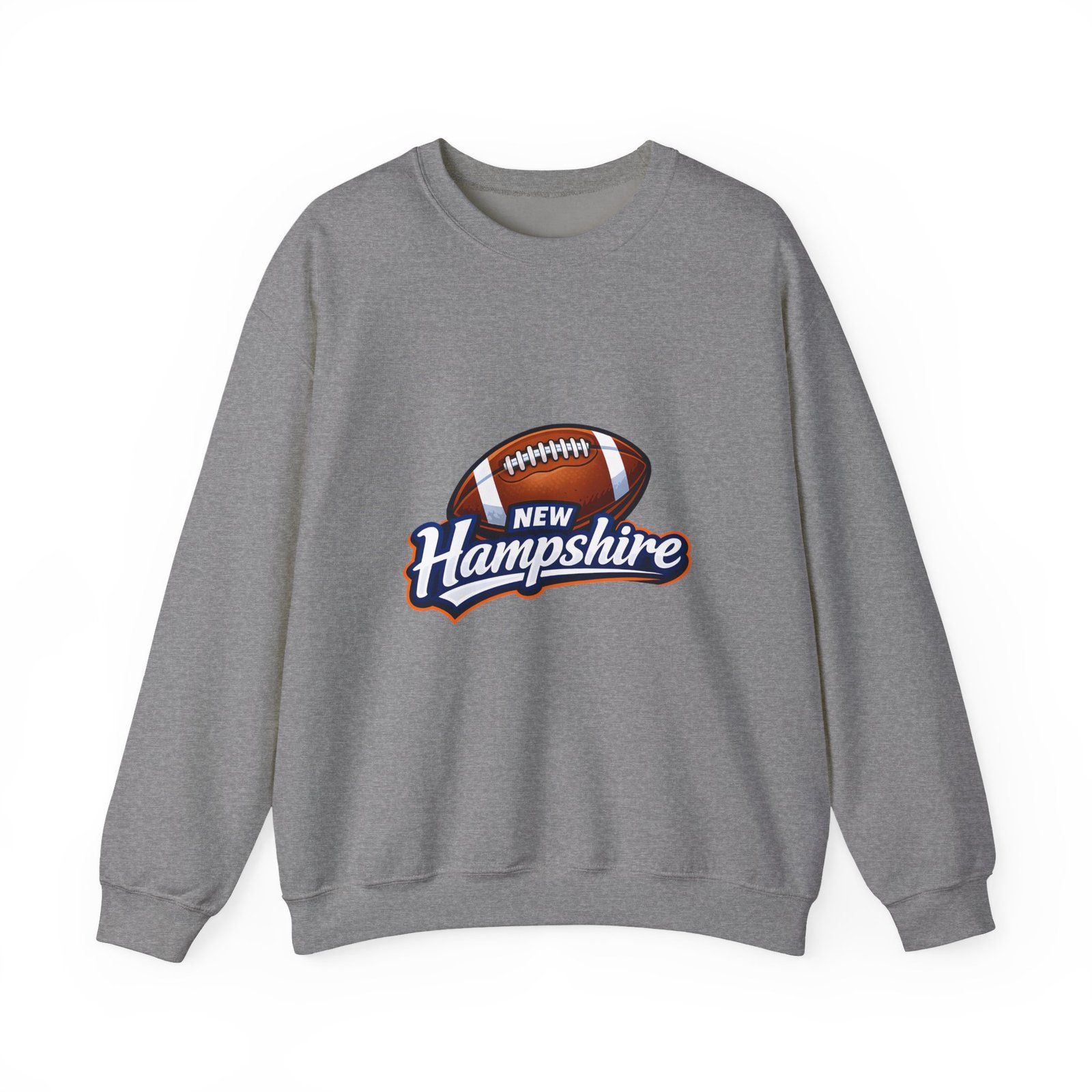 New Hampshire Football Crewneck Sweatshirt — Retro State Football Logo - Image 29
