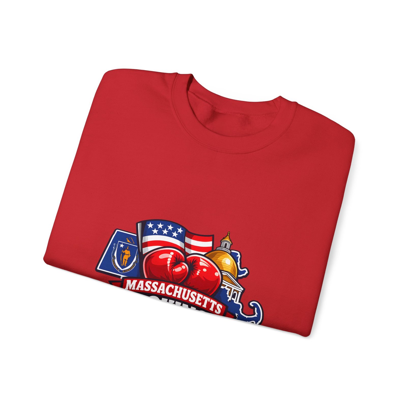 Massachusetts Boxing Crewneck Sweatshirt - Image 47