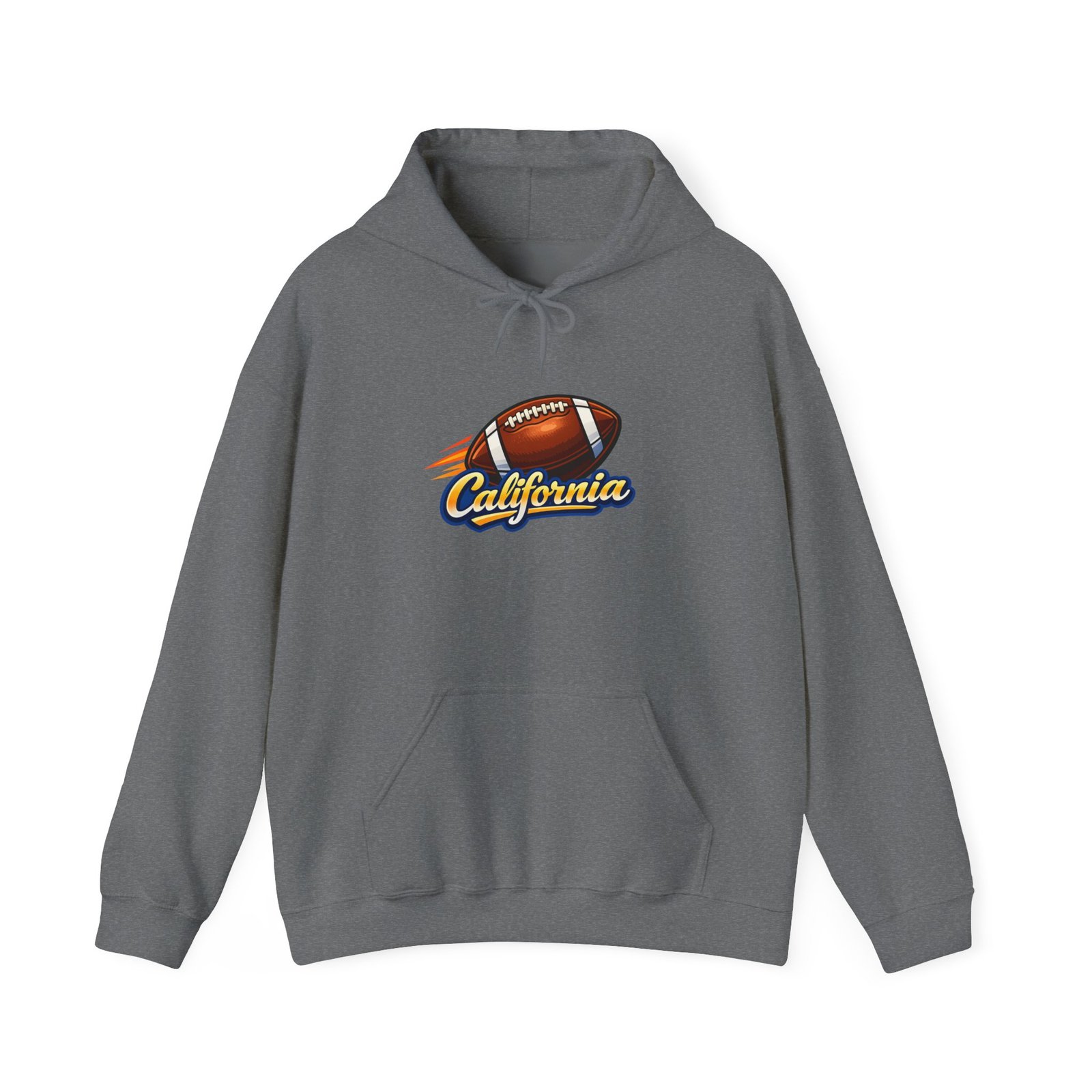 California Football Hoodie — Vintage Script Football Pullover - Image 25