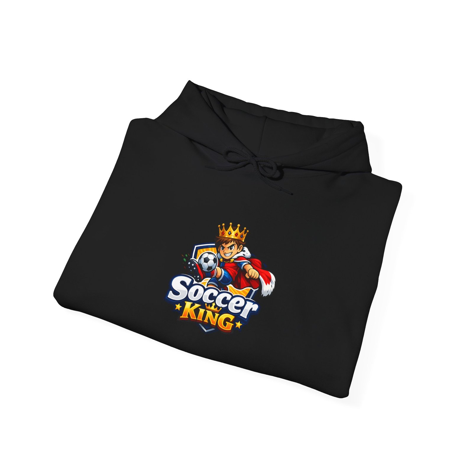Soccer King Hoodie — Graphic Youth Soccer Crown Logo Pullover - Image 19
