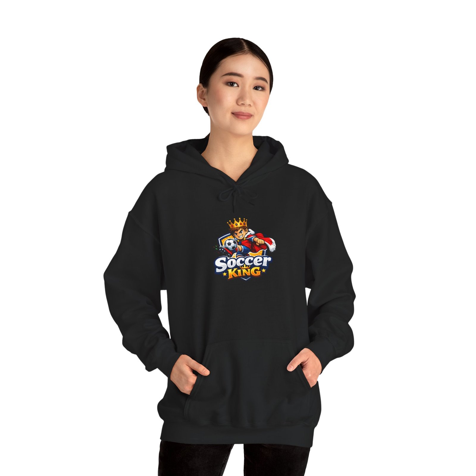 Soccer King Hoodie — Graphic Youth Soccer Crown Logo Pullover - Image 20
