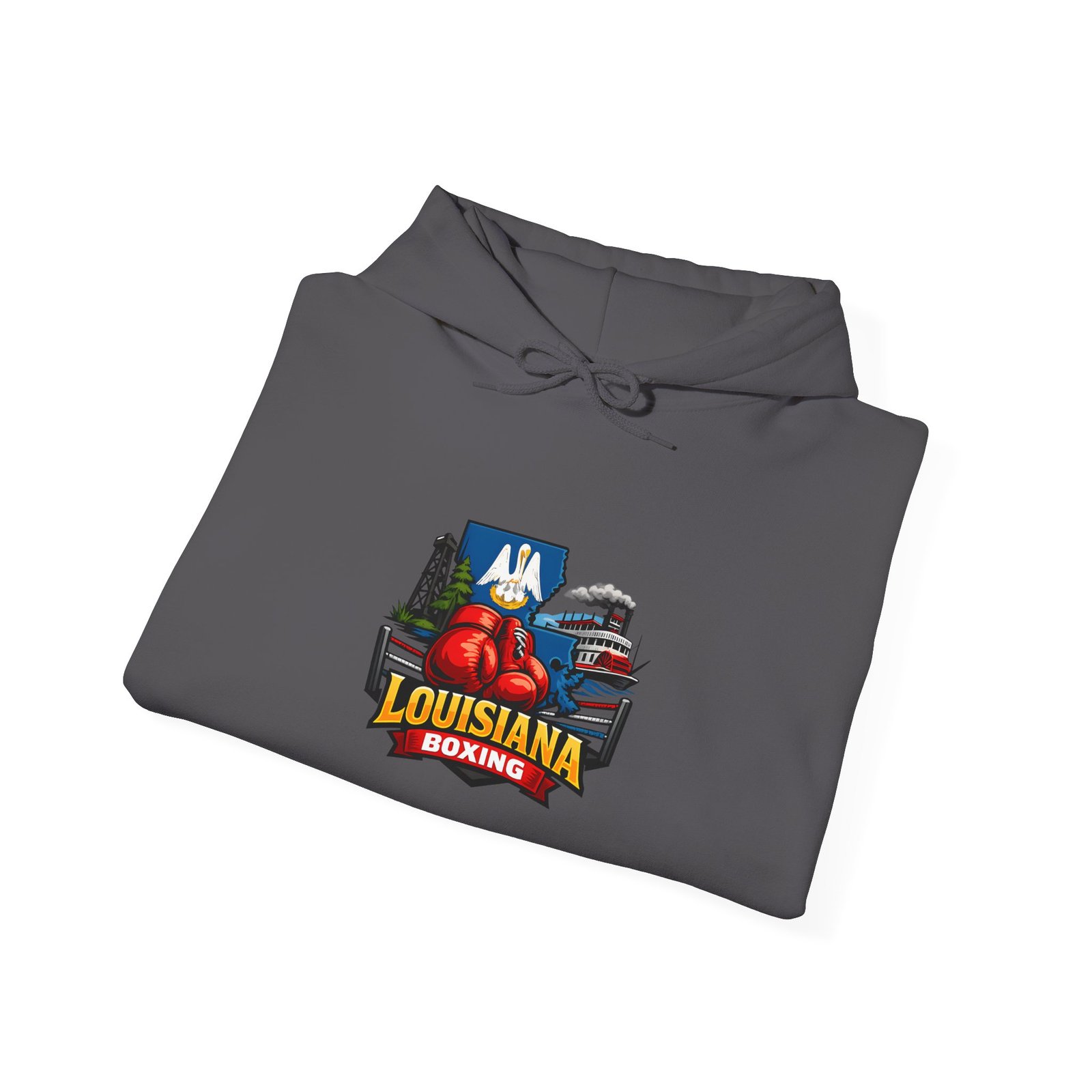Louisiana Boating Graphic Hoodie — Cajun Crab & Bayou Travel Sweatshirt - Image 19