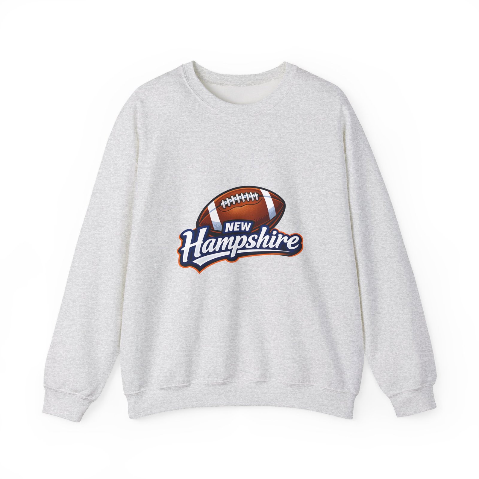 New Hampshire Football Crewneck Sweatshirt — Retro State Football Logo - Image 9