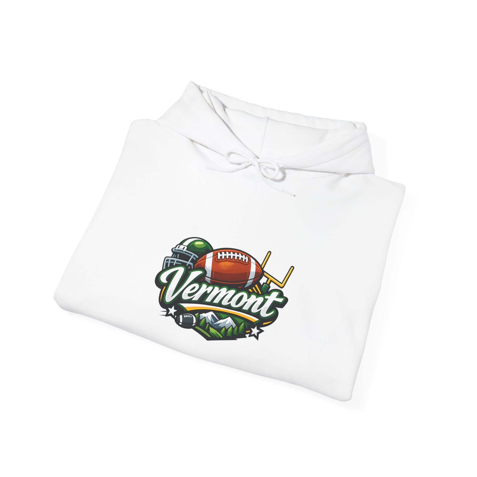 Vermont Football Hoodie – Vintage State Pride Pullover - Image 4
