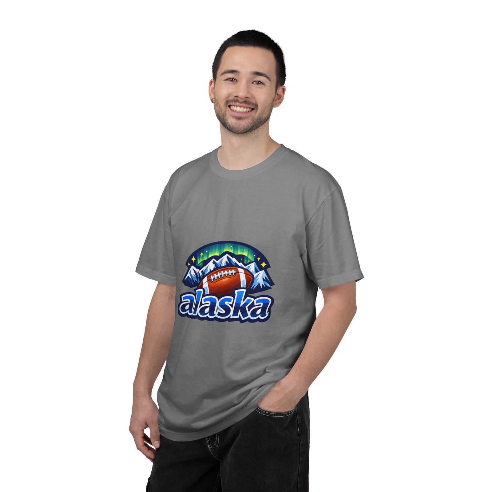 Alaska Football Bear Mountains T‑Shirt - Image 70