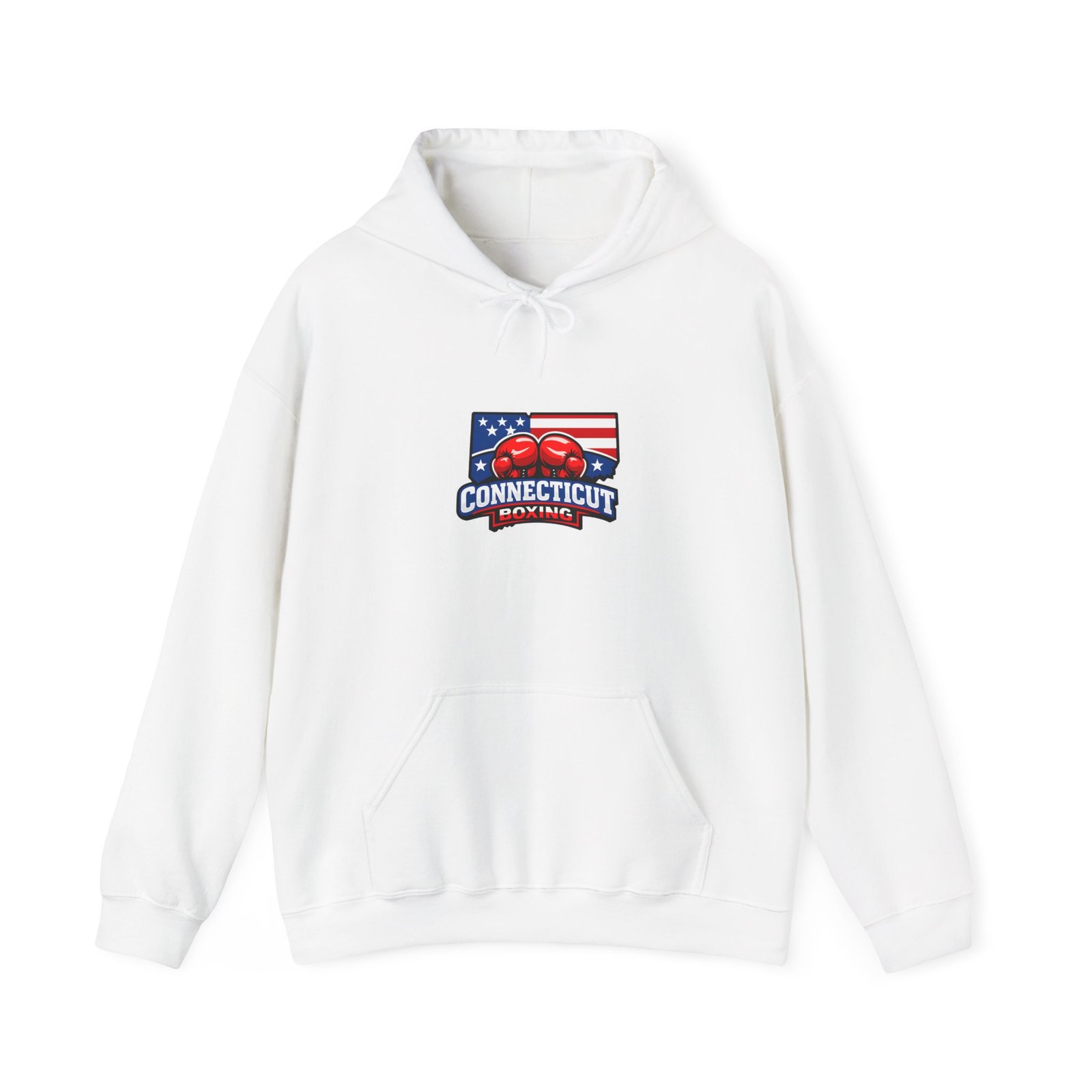Connecticut Tomato State Hoodie — USA Flag Farm Fresh Graphic