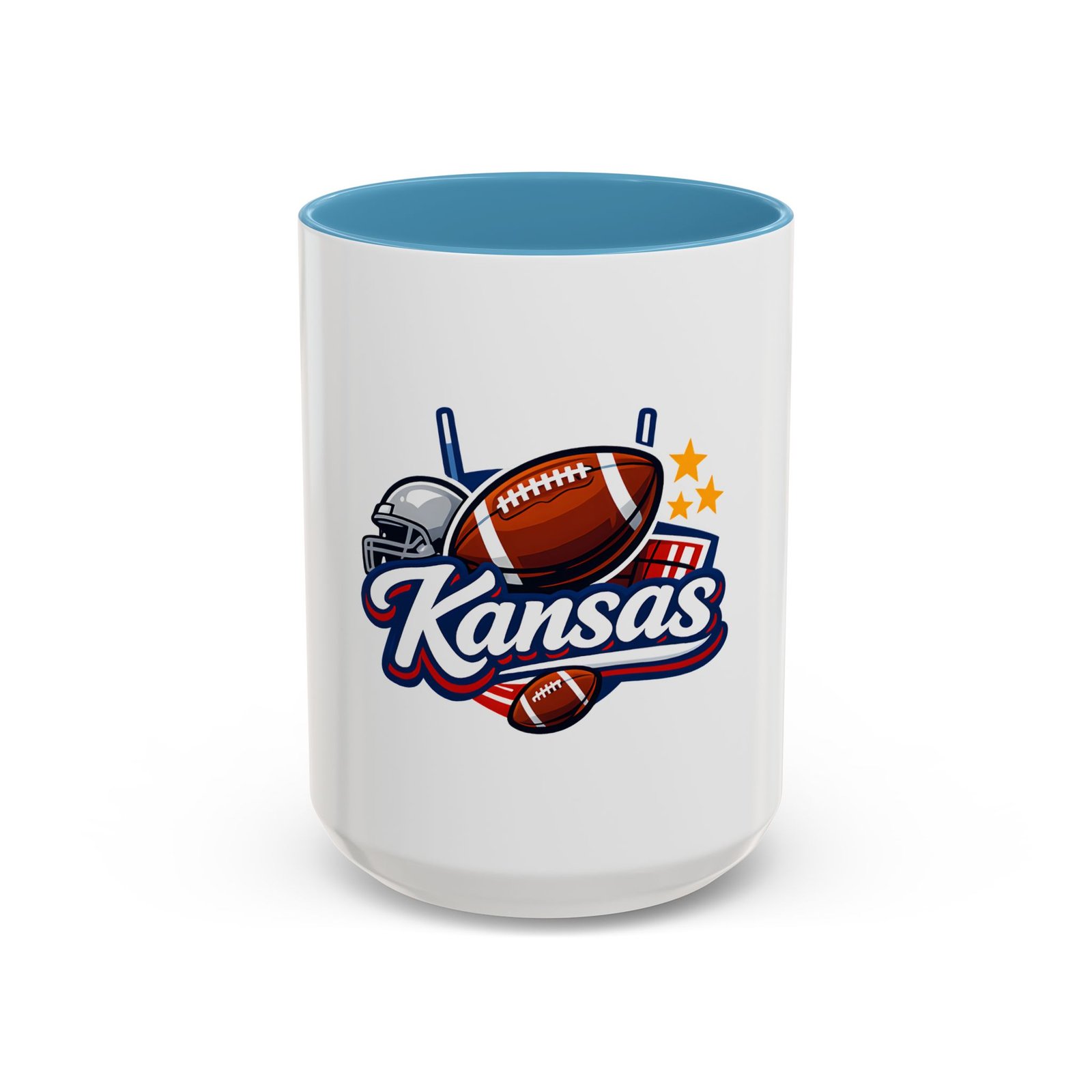 Kansas Football Coffee Mug — Accent 11/15oz - Image 37