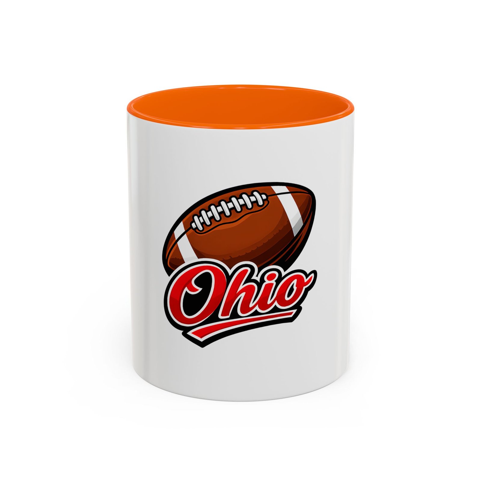 Ohio Football Accent Coffee Mug – 11/15oz Team Spirit Mug - Image 41