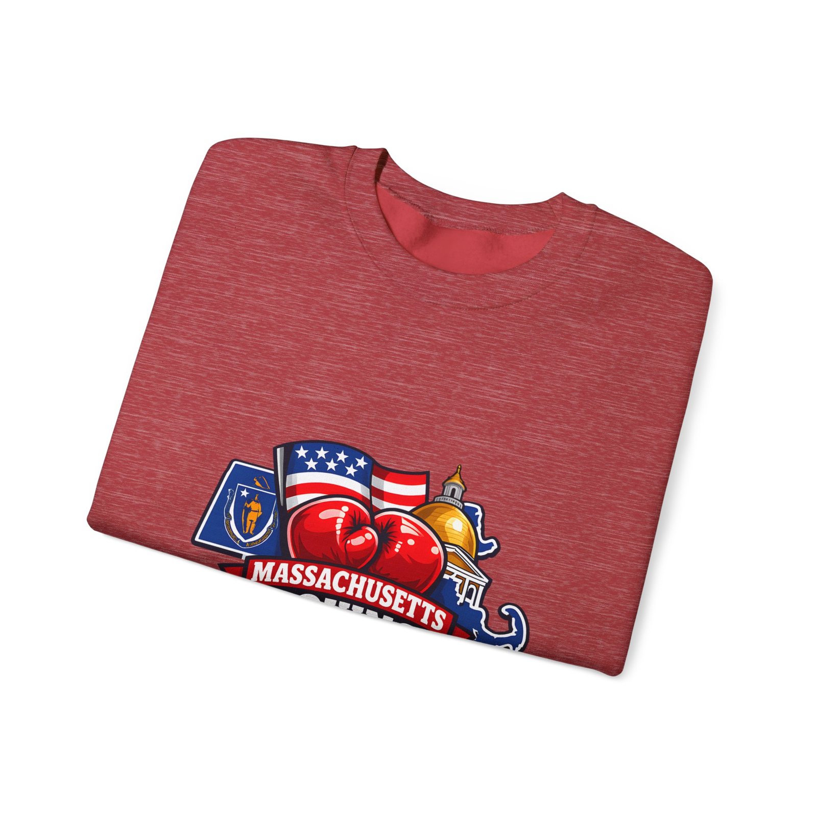 Massachusetts Boxing Crewneck Sweatshirt - Image 43