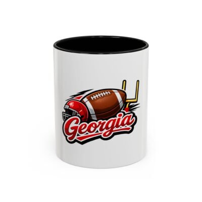 Georgia Football Accent Coffee Mug – Team Helmet & Goalpost Ceramic Cup