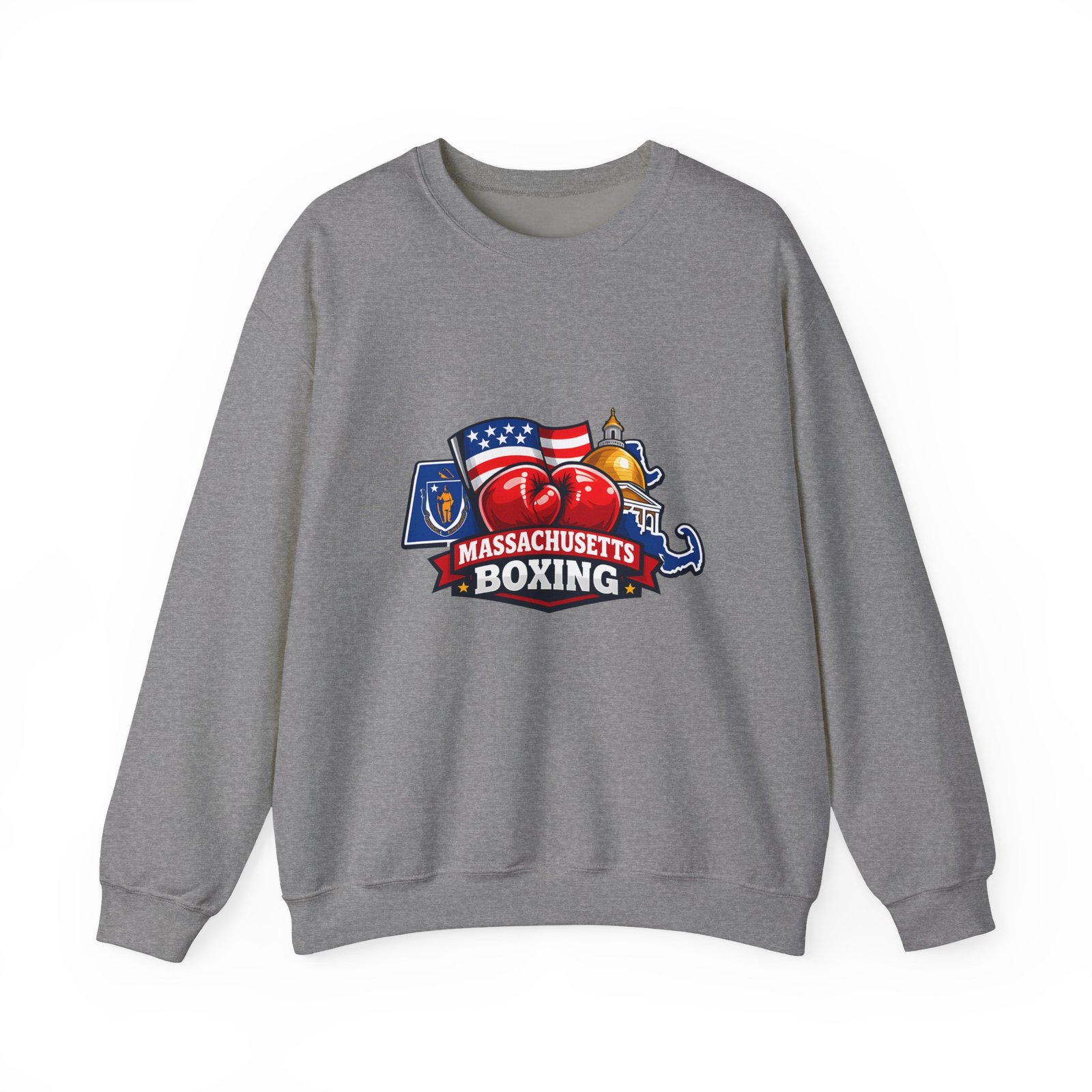 Massachusetts Boxing Crewneck Sweatshirt - Image 29