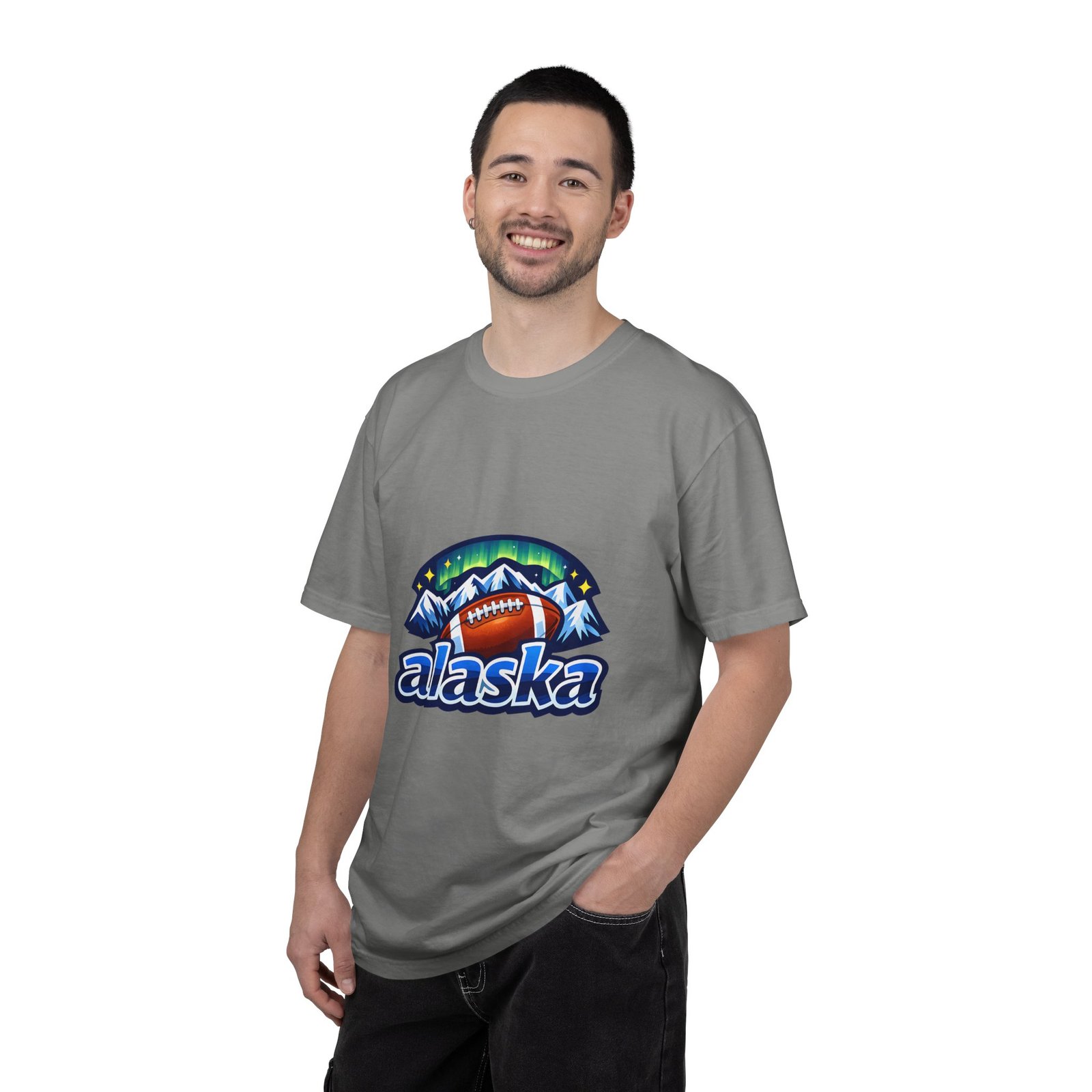Alaska Football Bear Mountains T‑Shirt - Image 40
