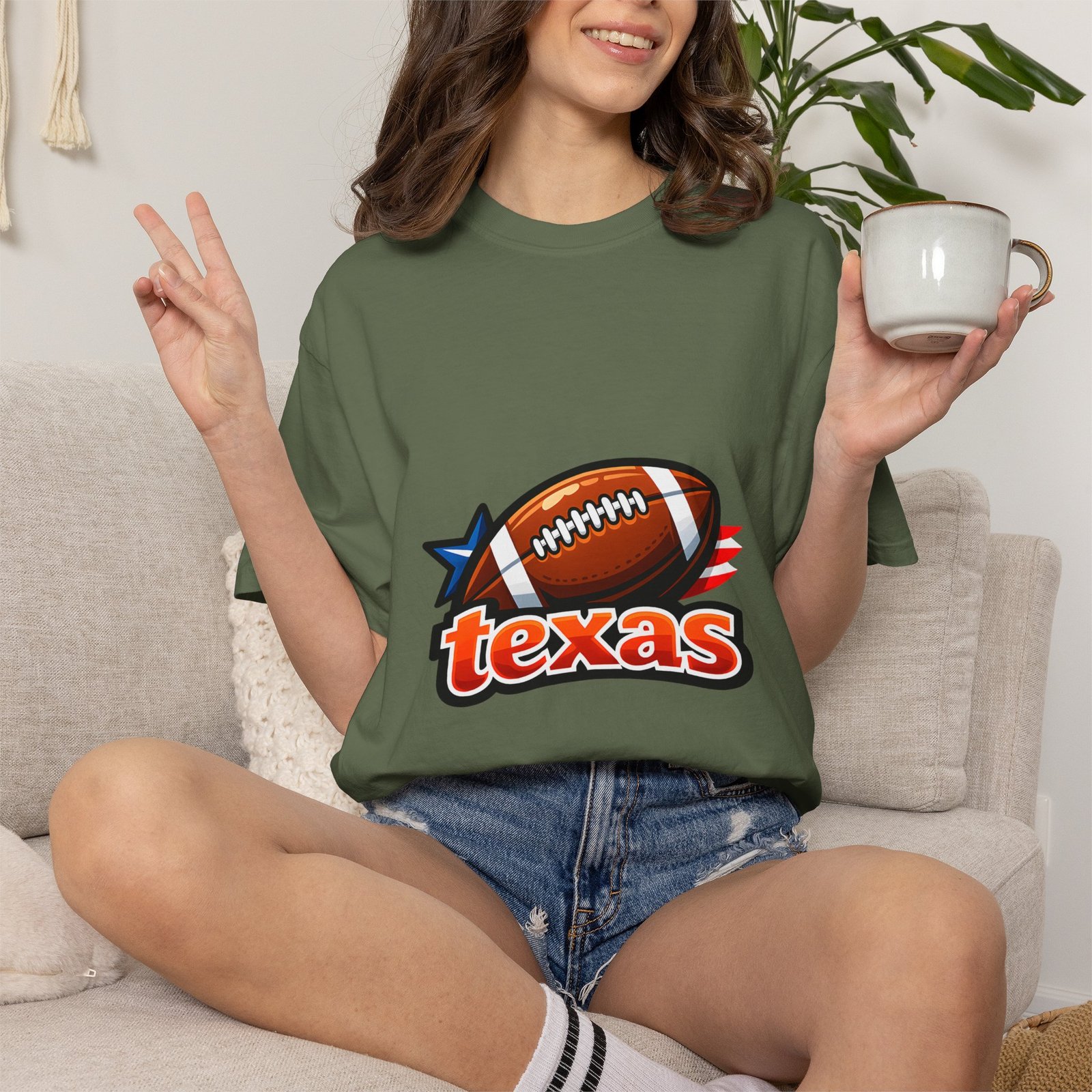 Texas Football T-Shirt — Retro Football & Lone Star Logo - Image 15