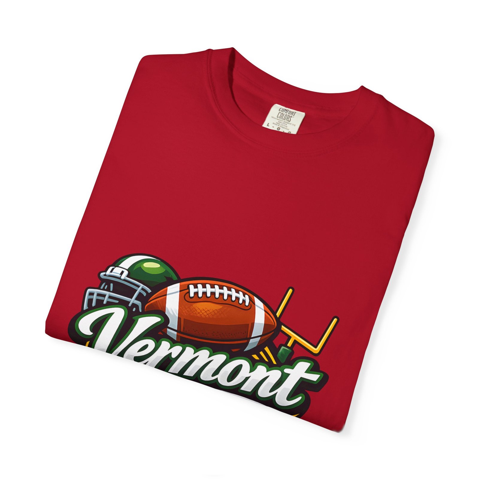 Vermont Football State T-Shirt — Retro Helmet & Goalpost Design - Image 59