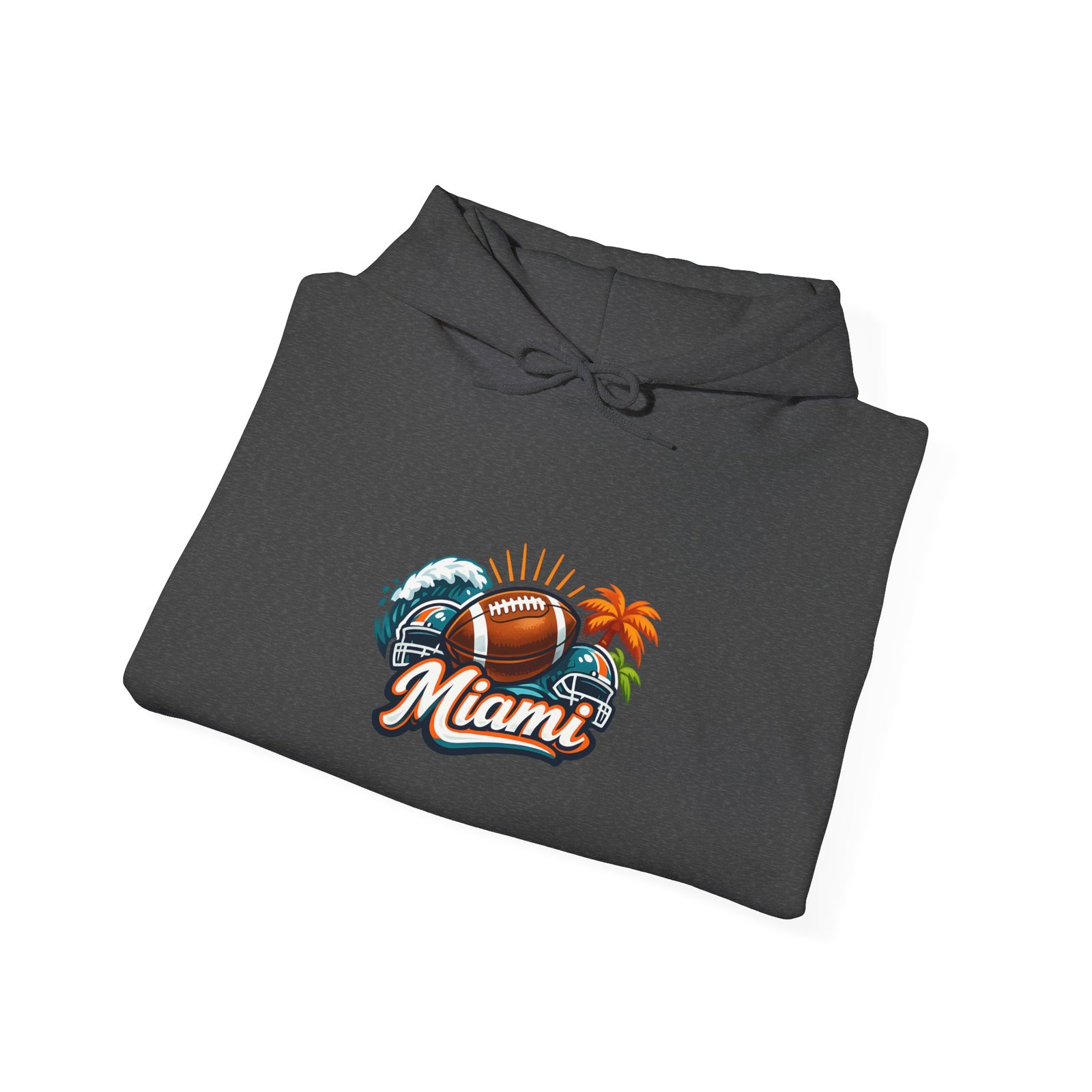 Miami Beach Retro Hoodie — Vintage Palm Tree Sunset Surf Graphic - Image 31