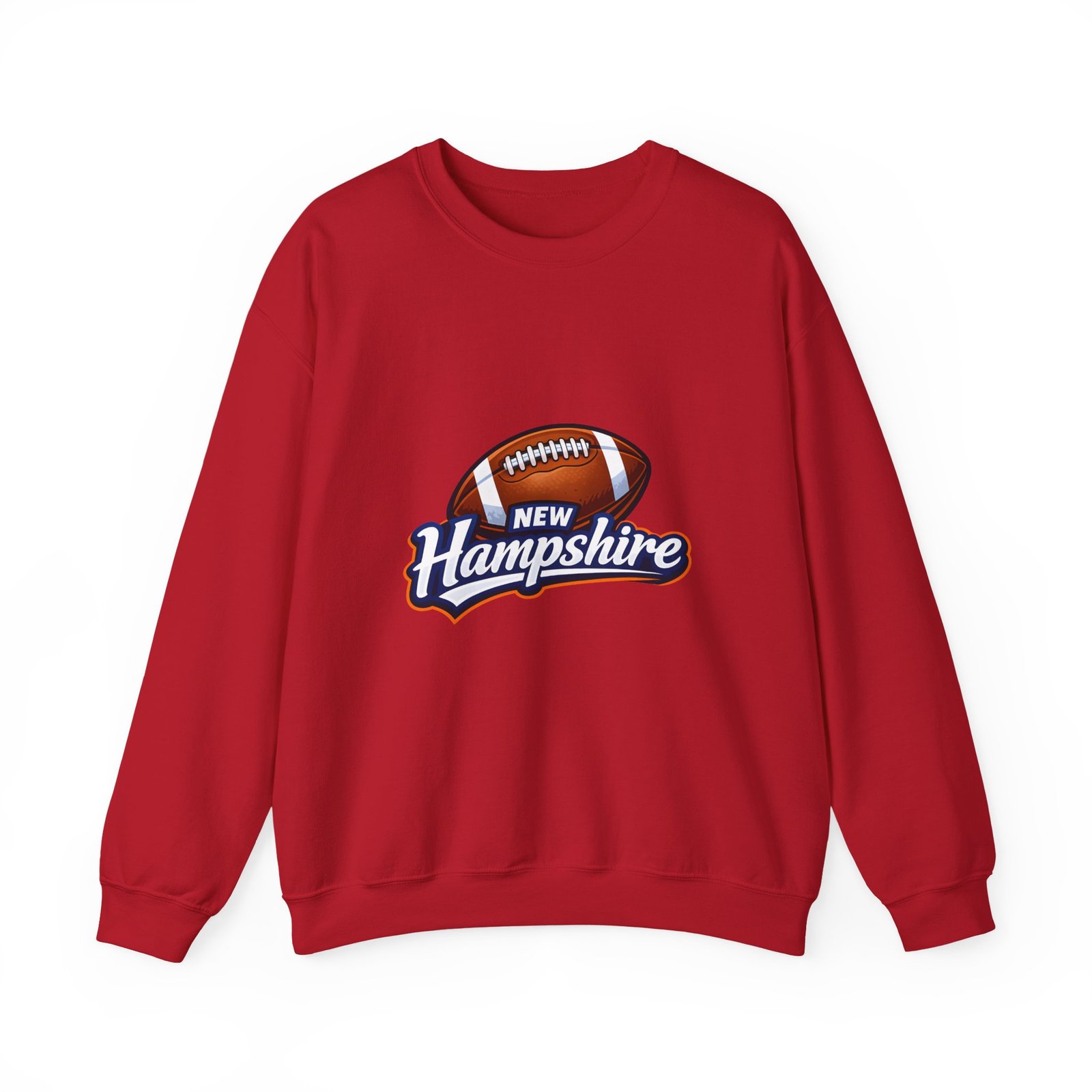 New Hampshire Football Crewneck Sweatshirt — Retro State Football Logo - Image 53
