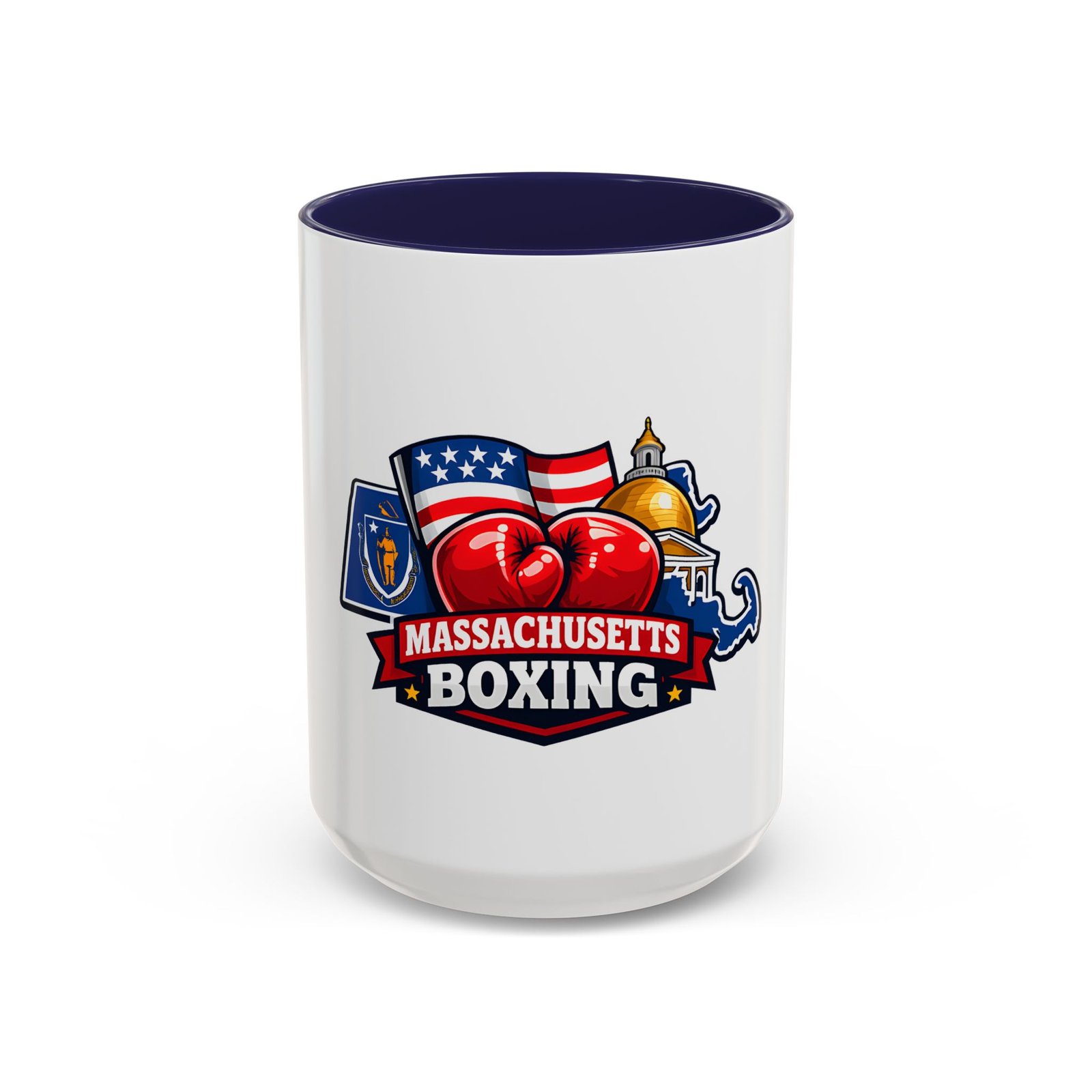 Massachusetts Boxing Accent Coffee Mug — State Pride Boxing Logo (11/15oz) - Image 21