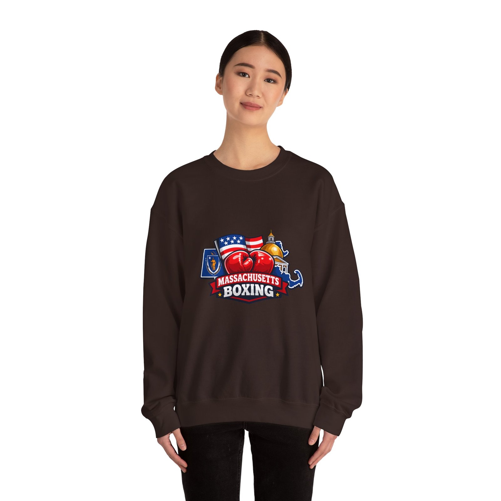 Massachusetts Boxing Crewneck Sweatshirt - Image 28