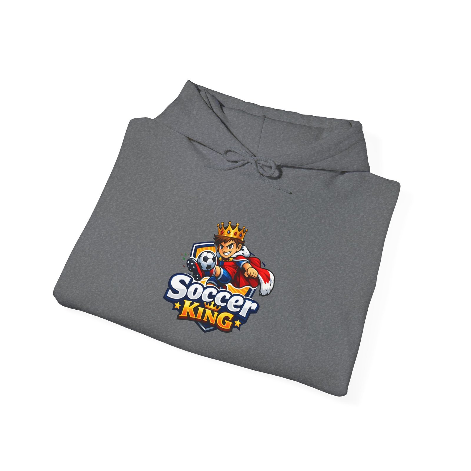 Soccer King Hoodie — Graphic Youth Soccer Crown Logo Pullover - Image 34